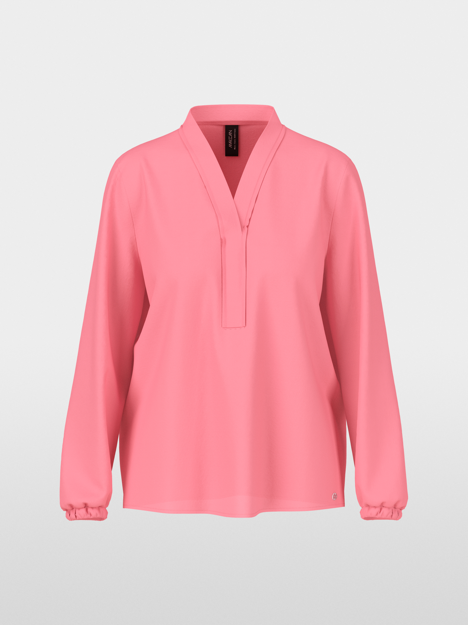 Marc Cain S Additions Navy Pleated Blouse QA 51.08 W39 395 main image 0