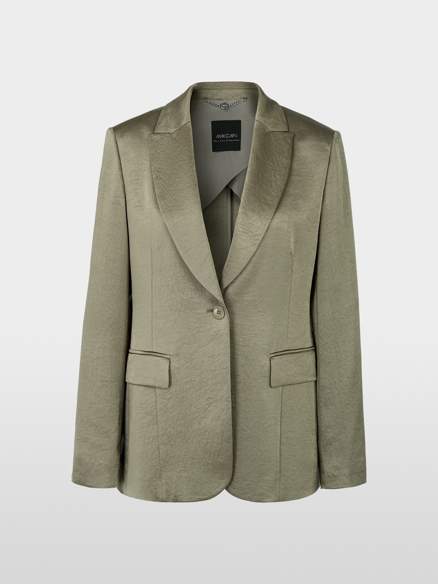 Marc Cain Lightweight blazer in linen blend NC 34.29 W47 624