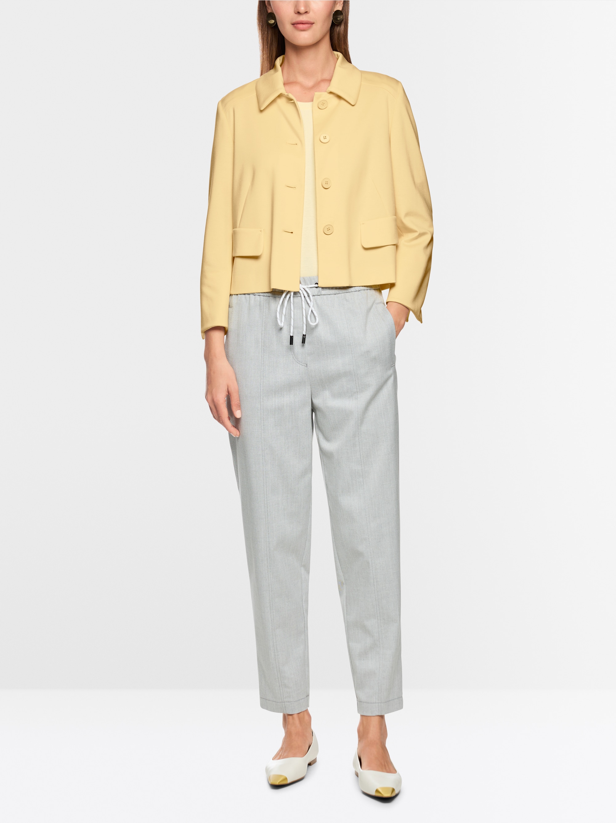 Veste courte avec col Kent