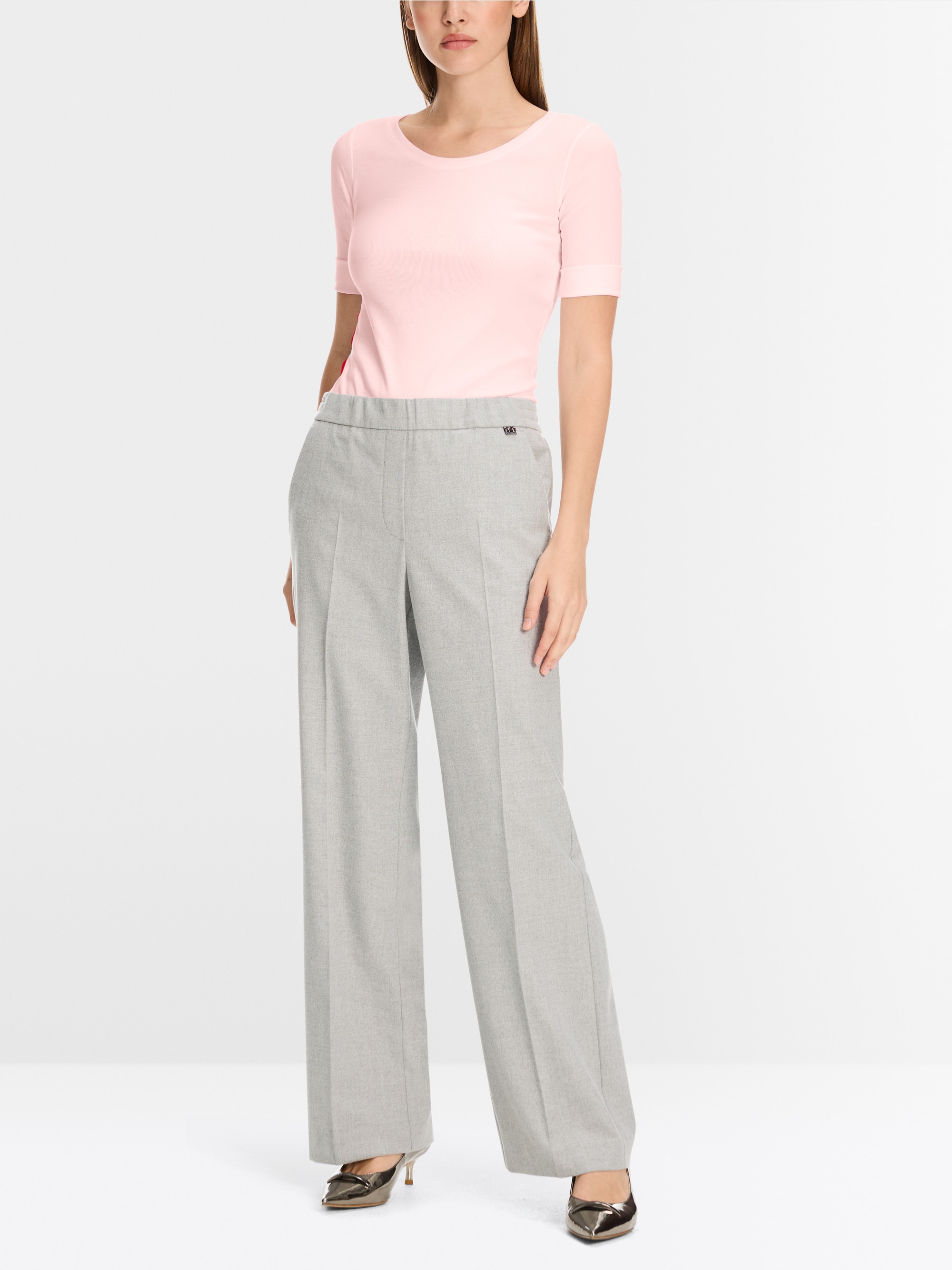Slim-fit T-shirt with 3/4 sleeves