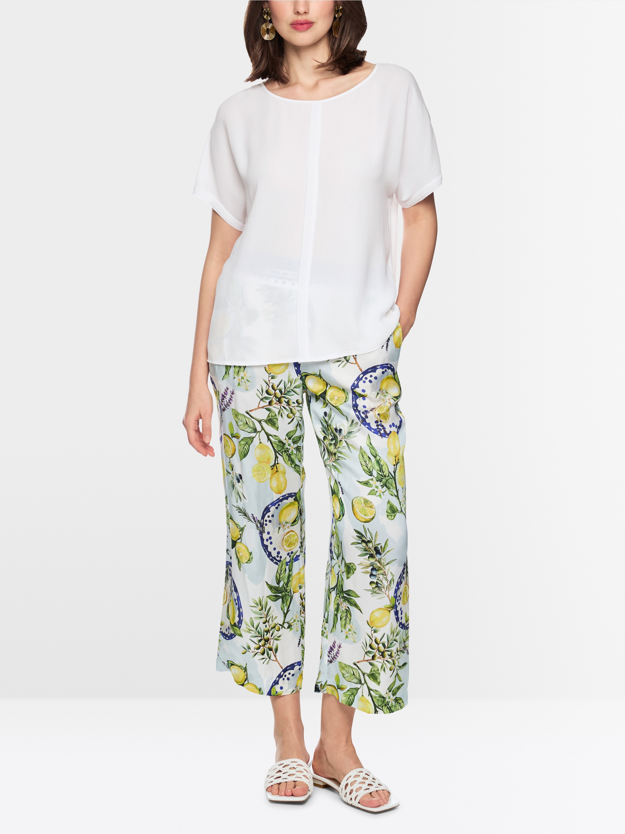 Blouse ample en tissu fluide