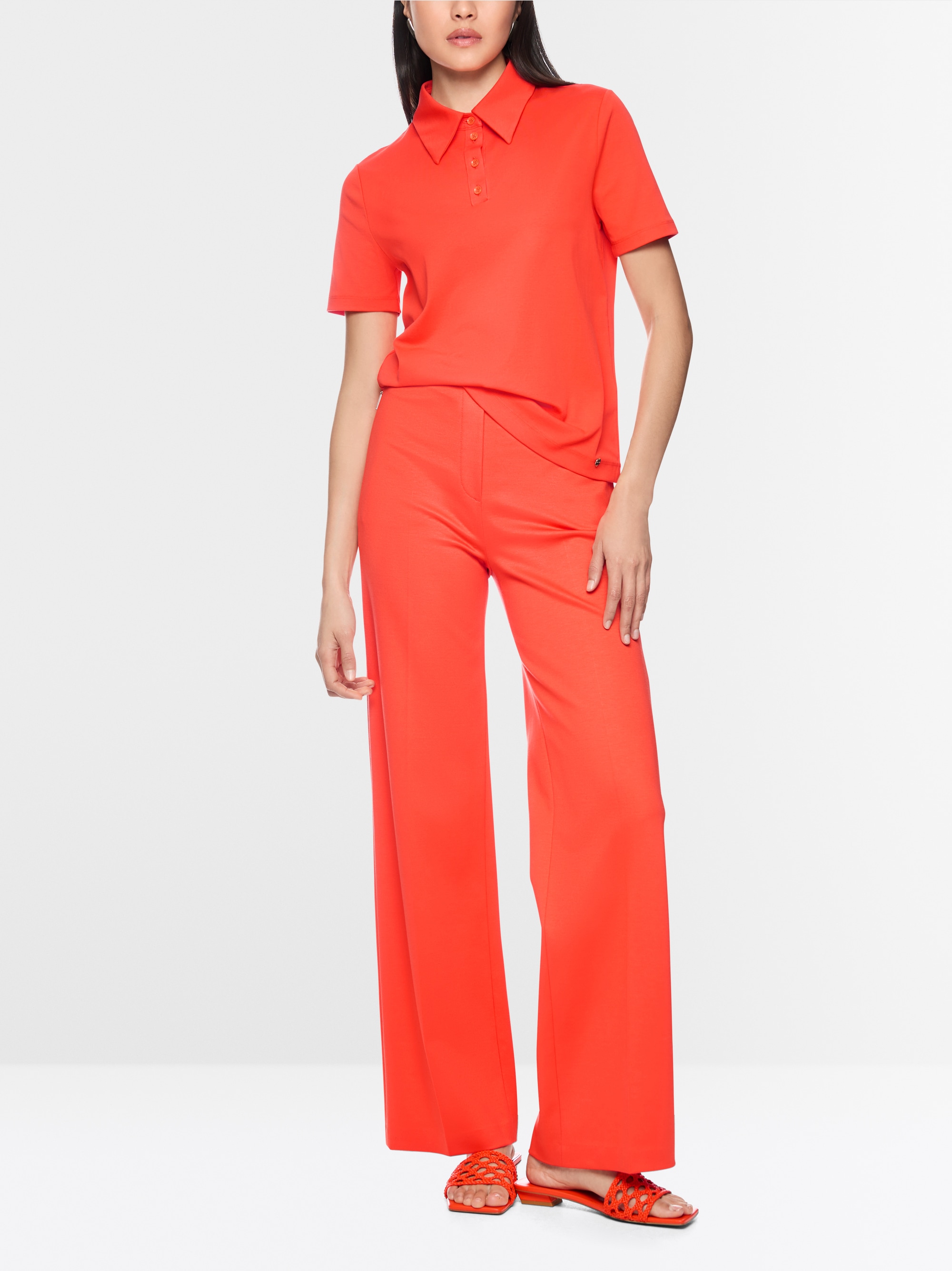 Polo Shirt in Cotton Stretch