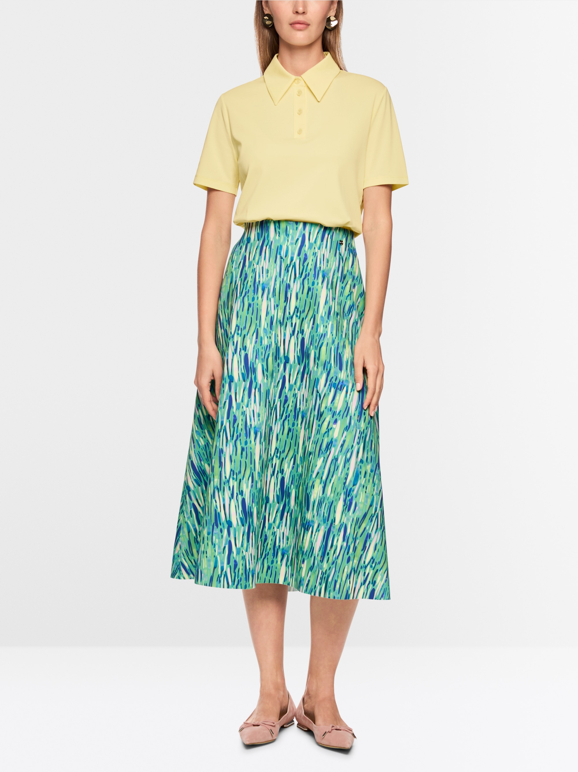 Polo Shirt in Cotton Stretch