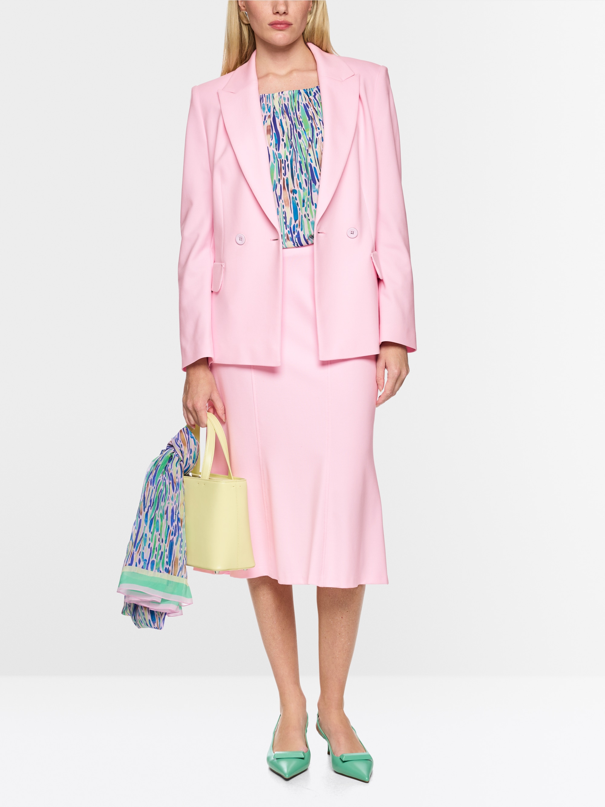 Blazer cintré en viscose stretch