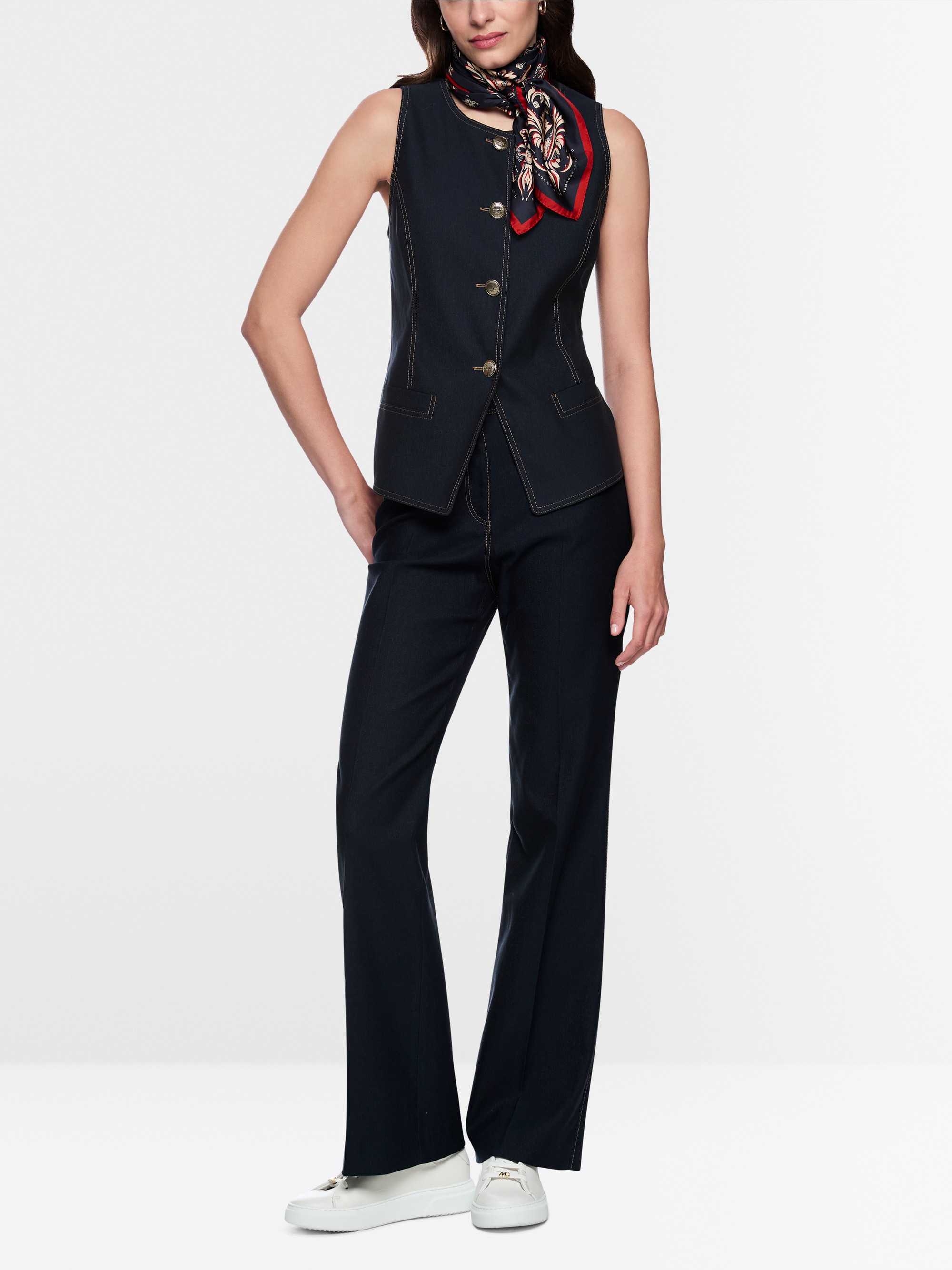 Weste in Denim-Optik