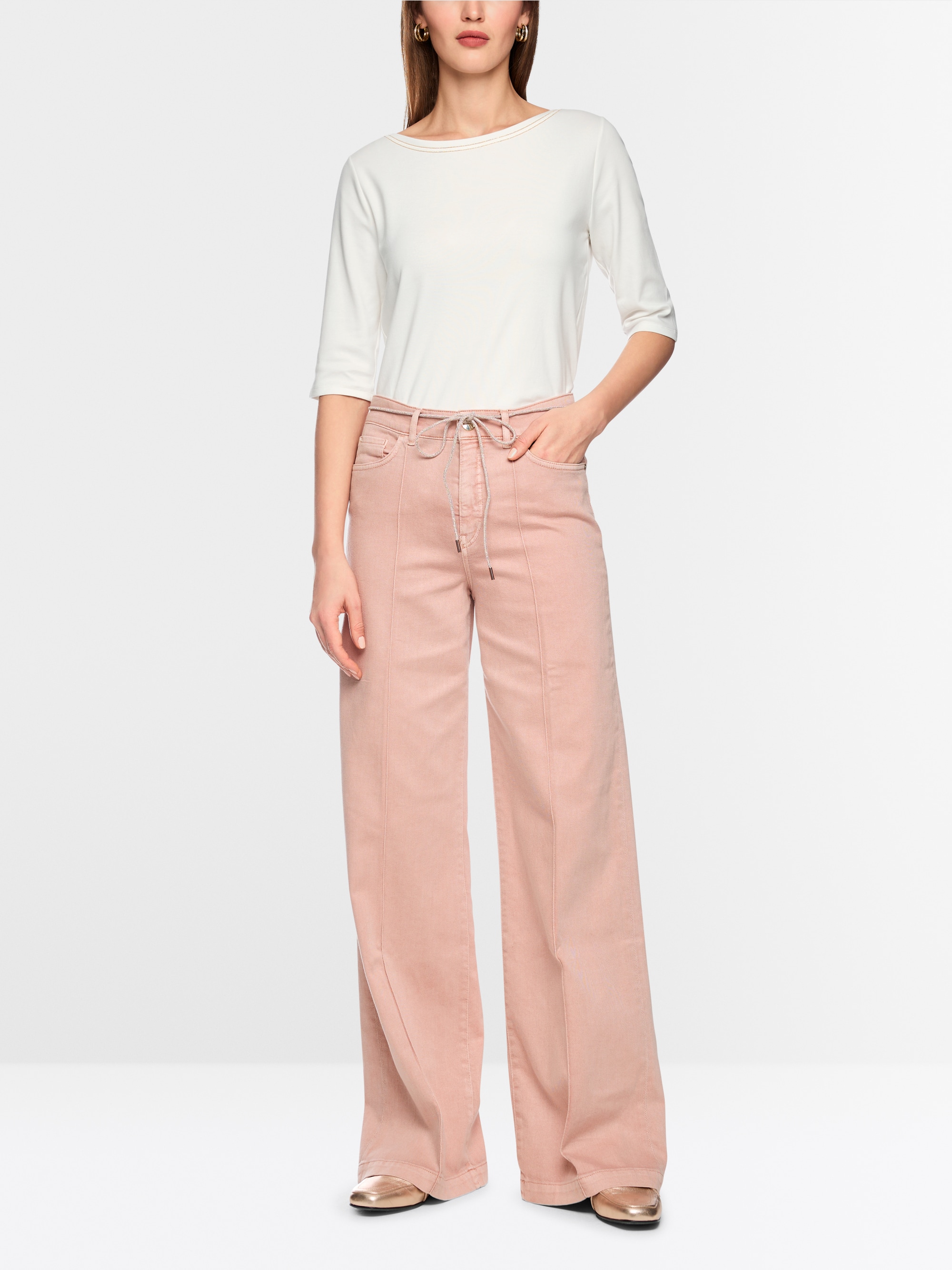 T-shirt à demi-manches avec détails décoratifs