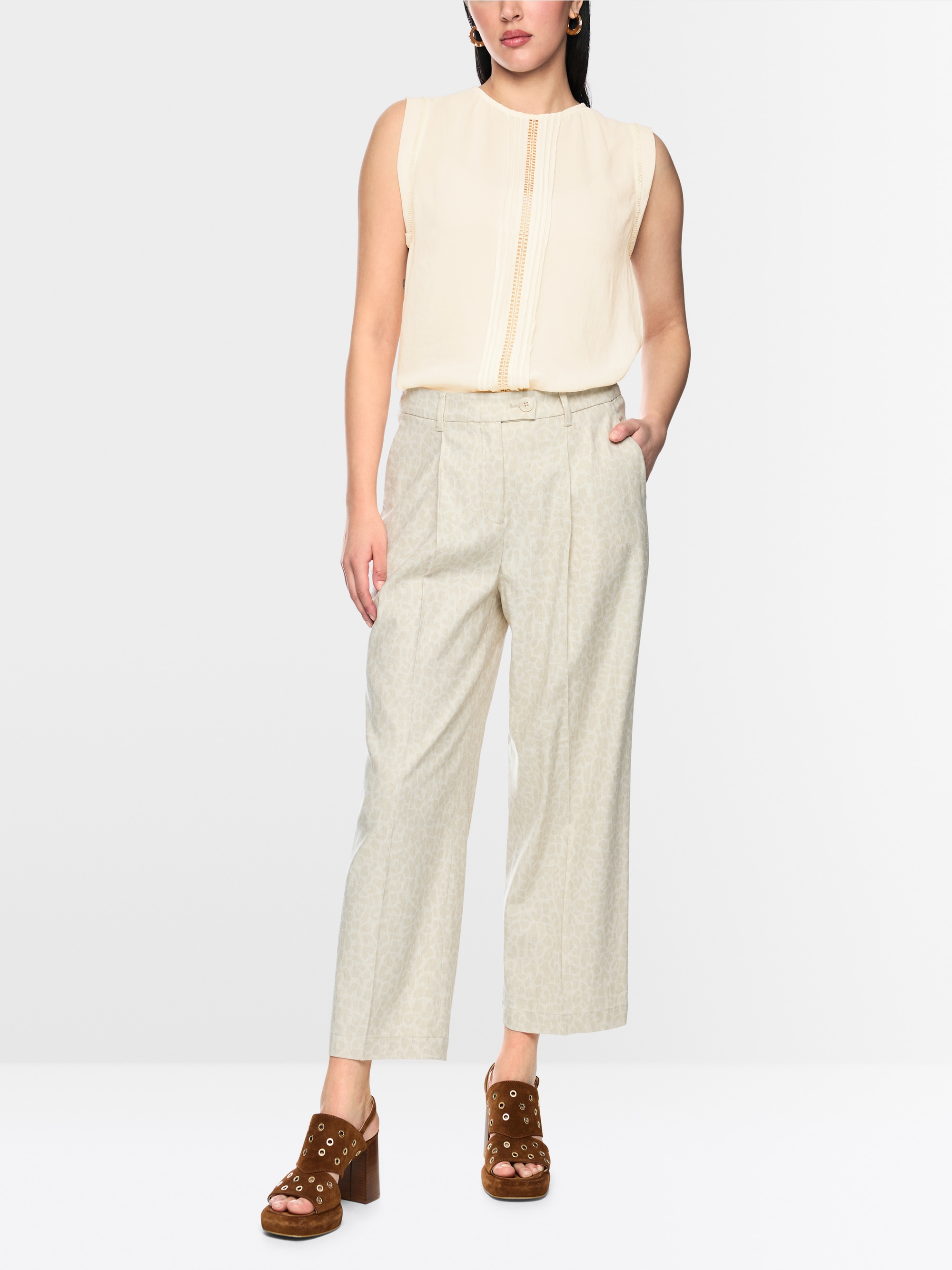 Top with lace and pintucks