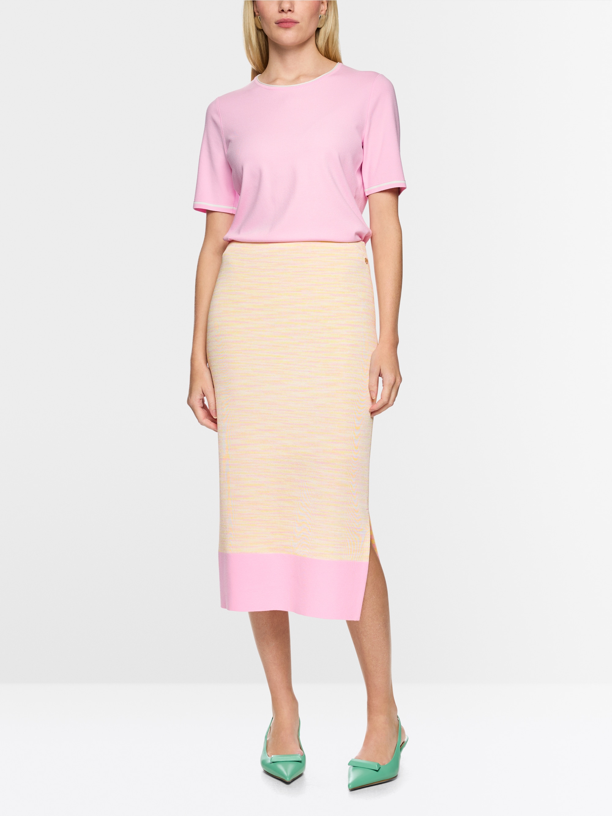 ‘Knitted in Germany’ calf-length skirt