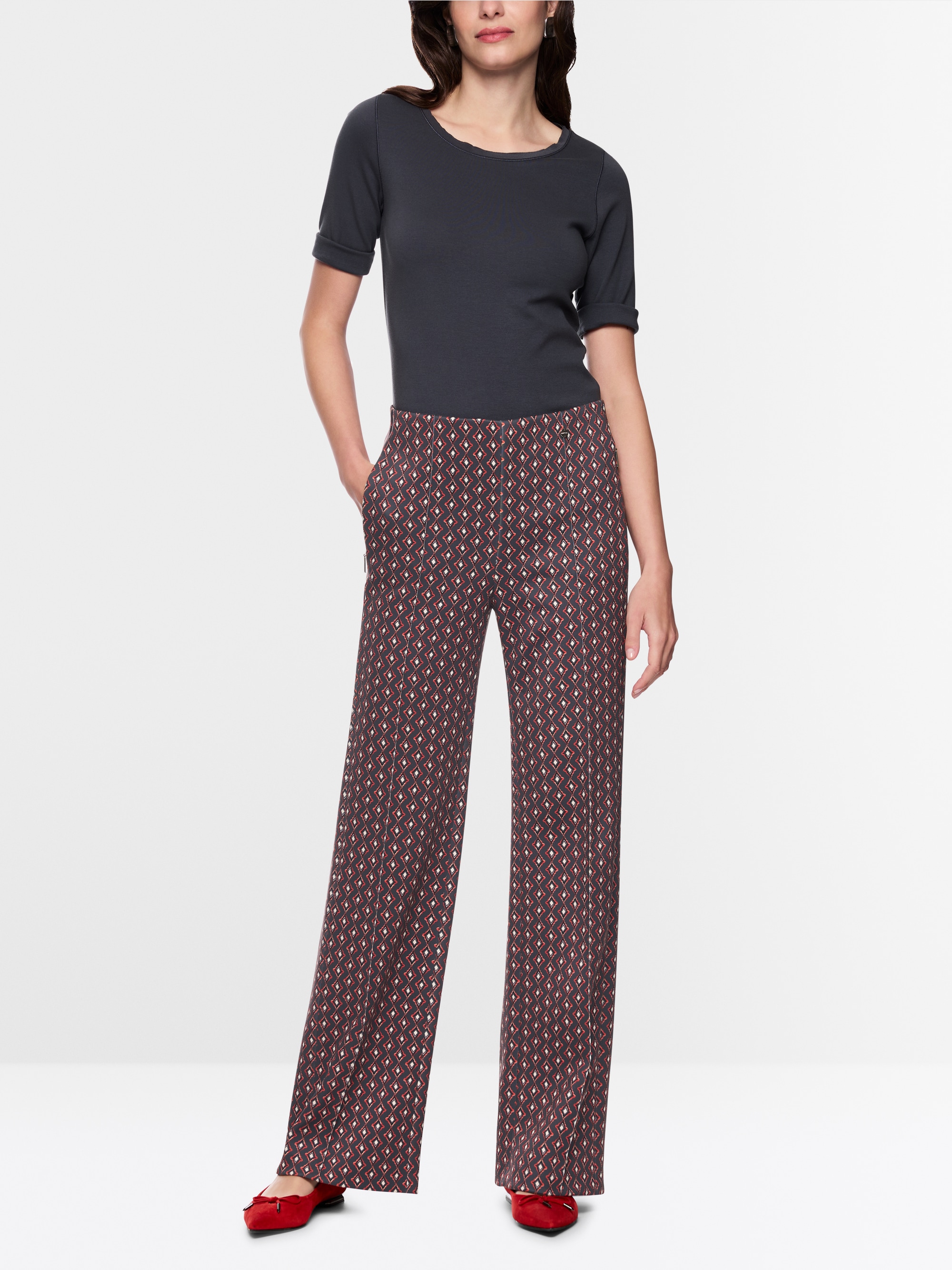 WINDER pull-on trousers with high waist