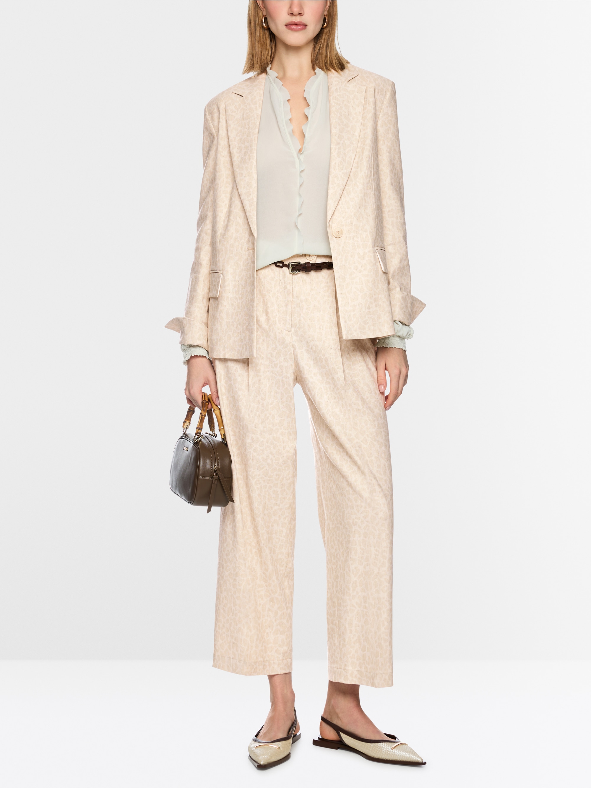 WASCO trousers with leopard print