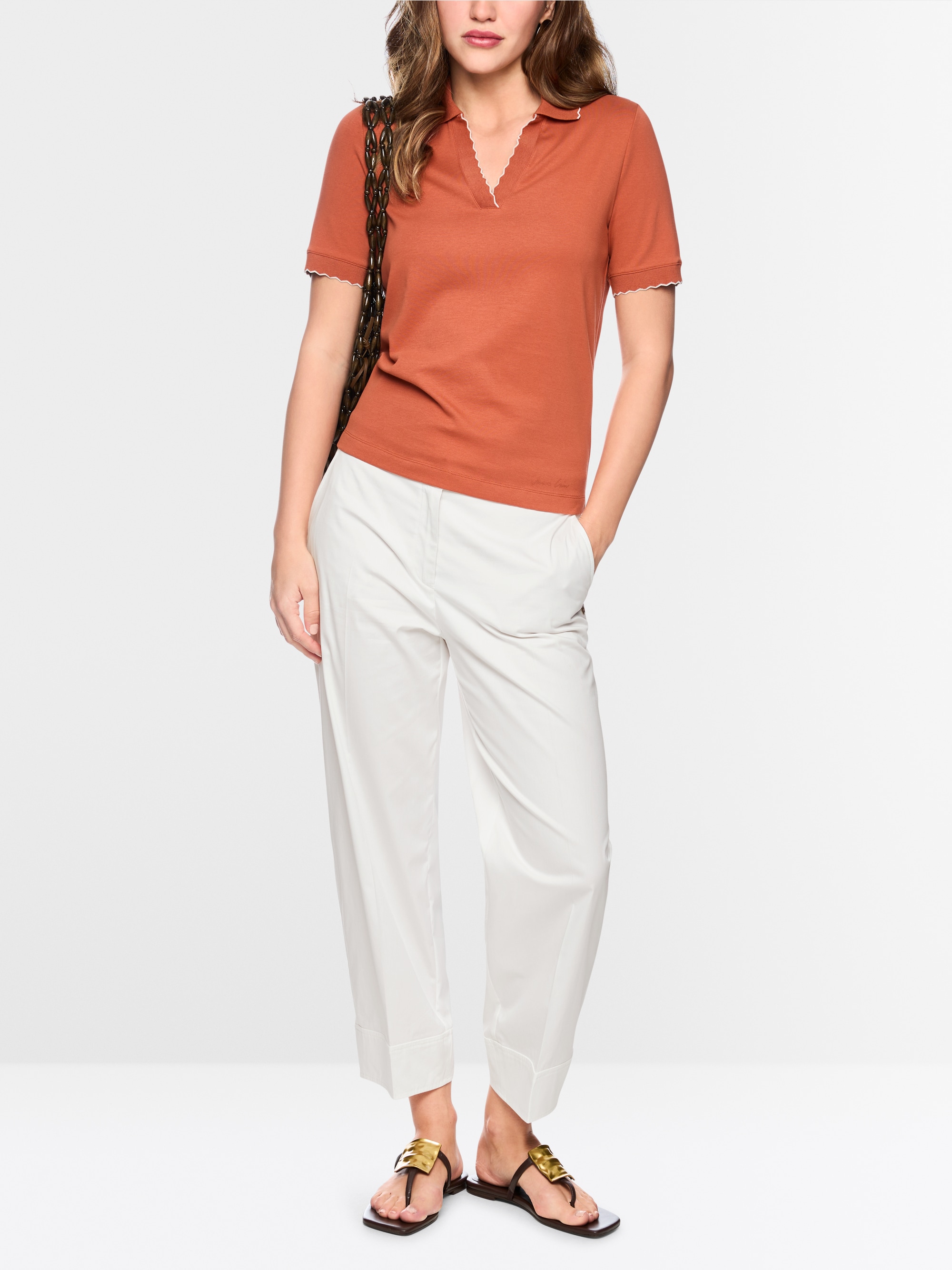 RENTON cotton blend trousers