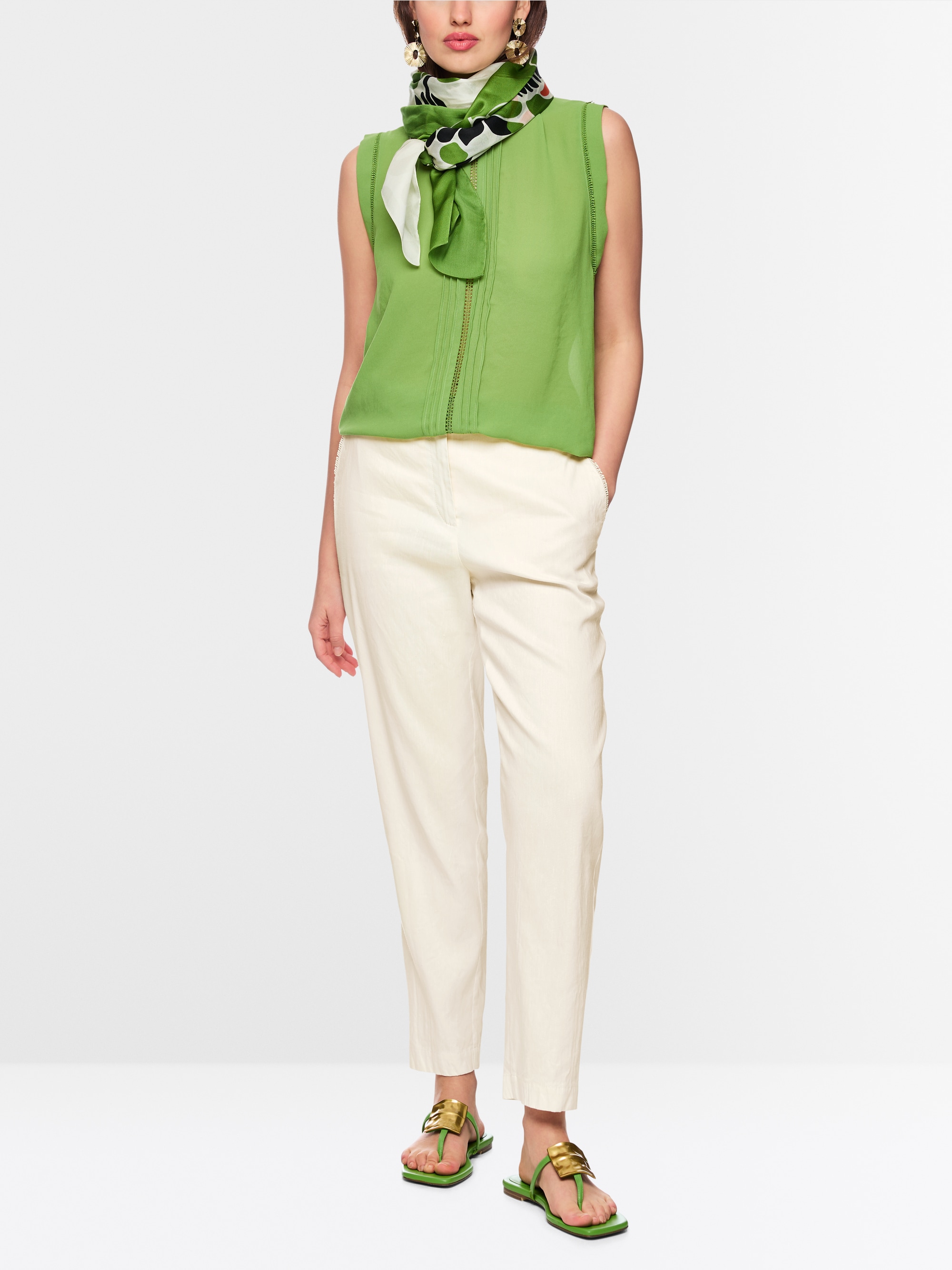 Pantalon FORDON en lin et viscose