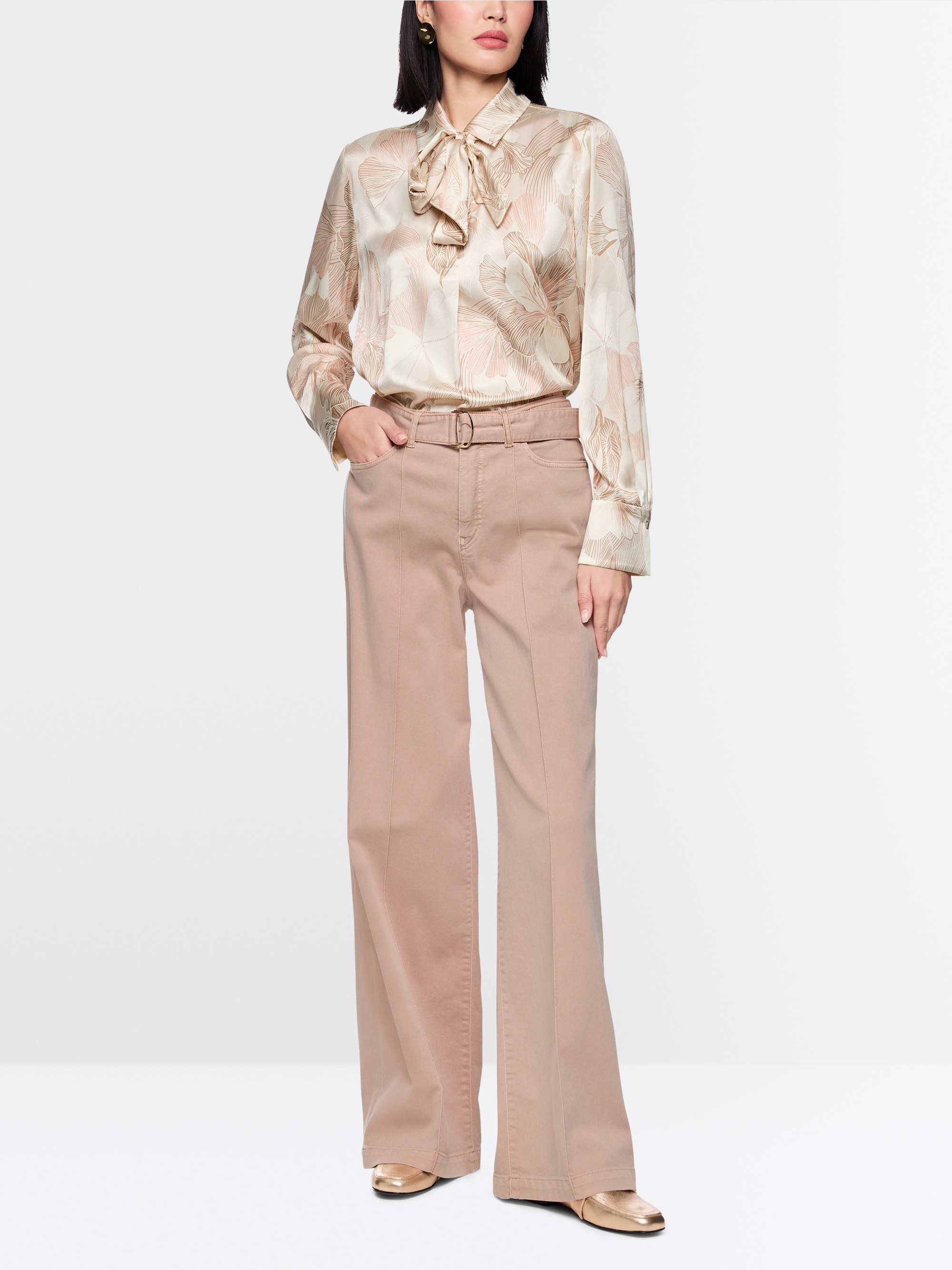 WARRI wide jeans with rhinestone cord