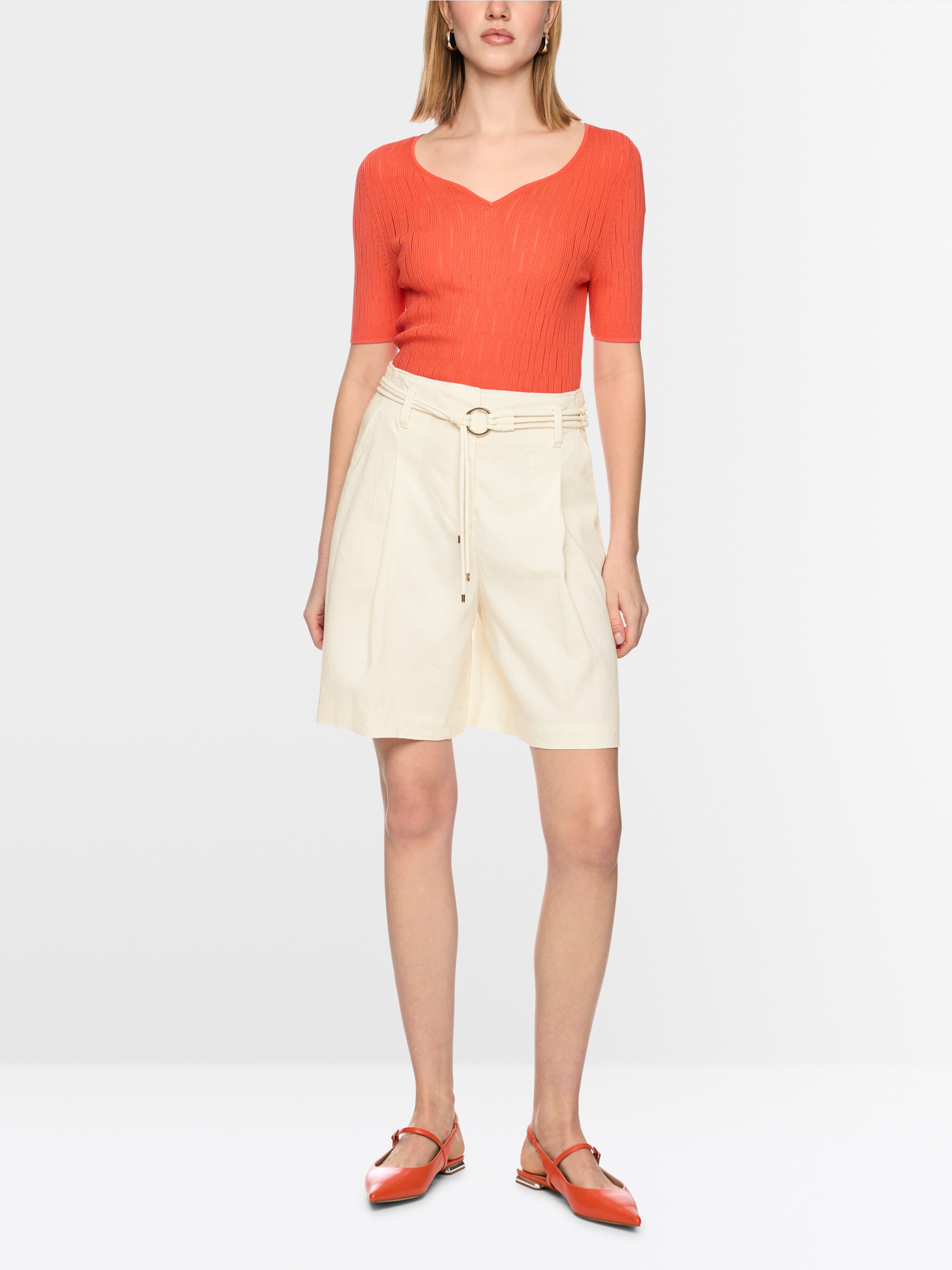 WARANGAL linen blend shorts