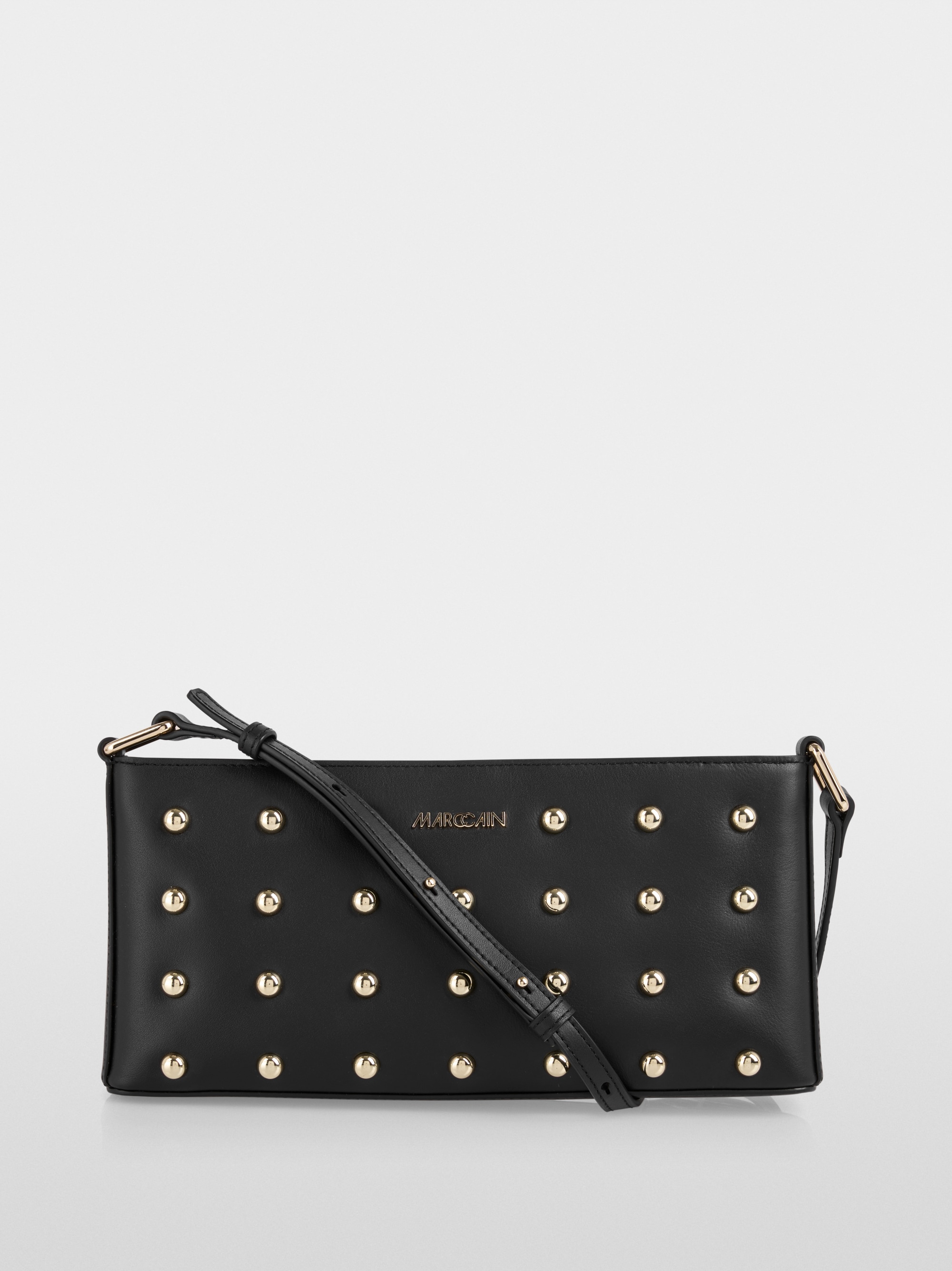 Mini leather bag with stud details