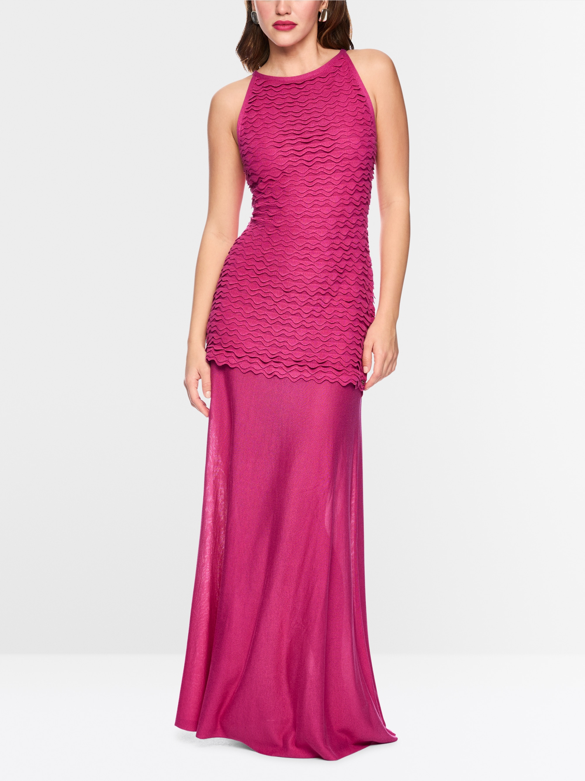 Viscose maxi knit dress