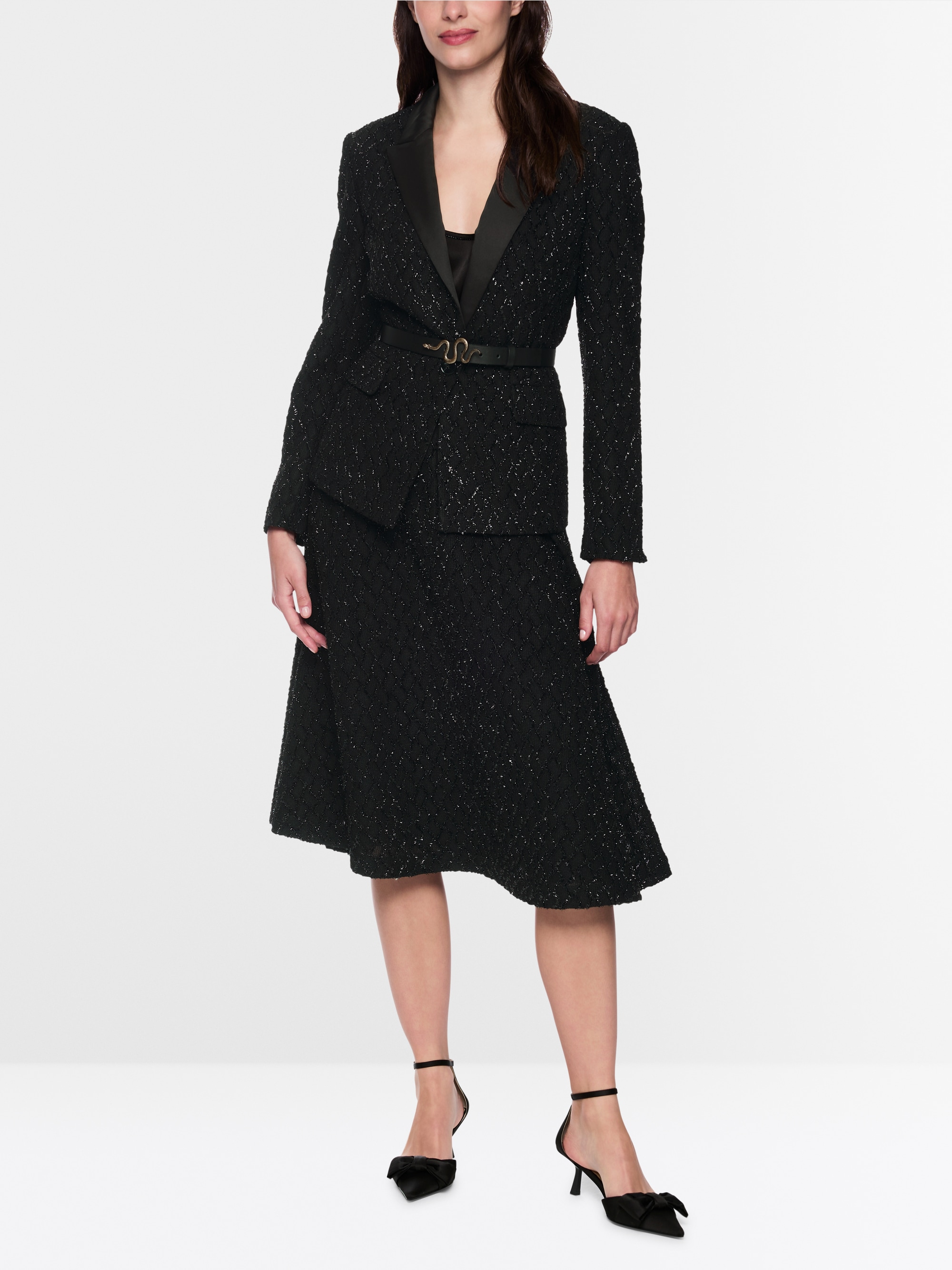 Fitted blazer with glitter details