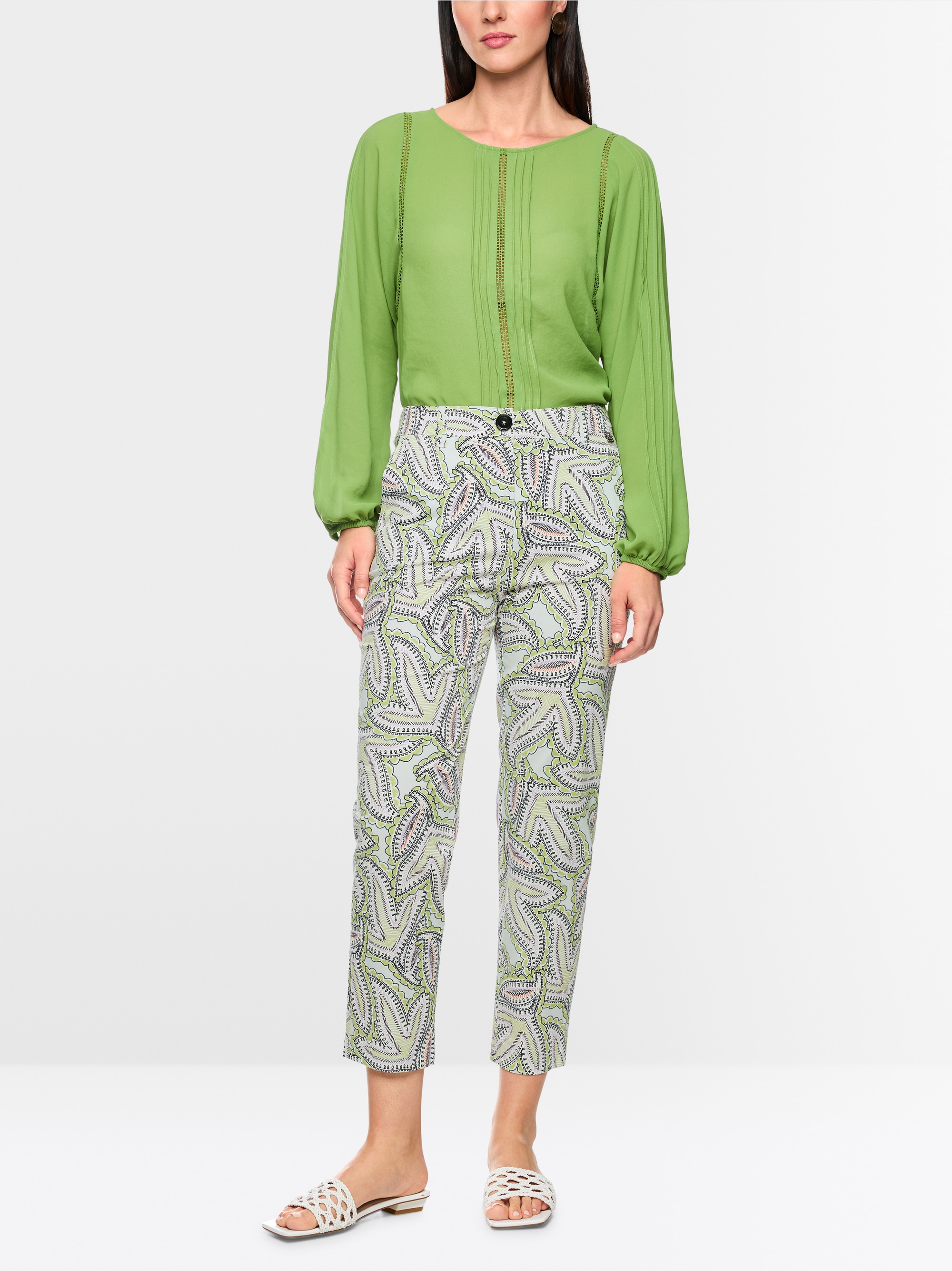 Pantalon FRANCA à imprimé cachemire