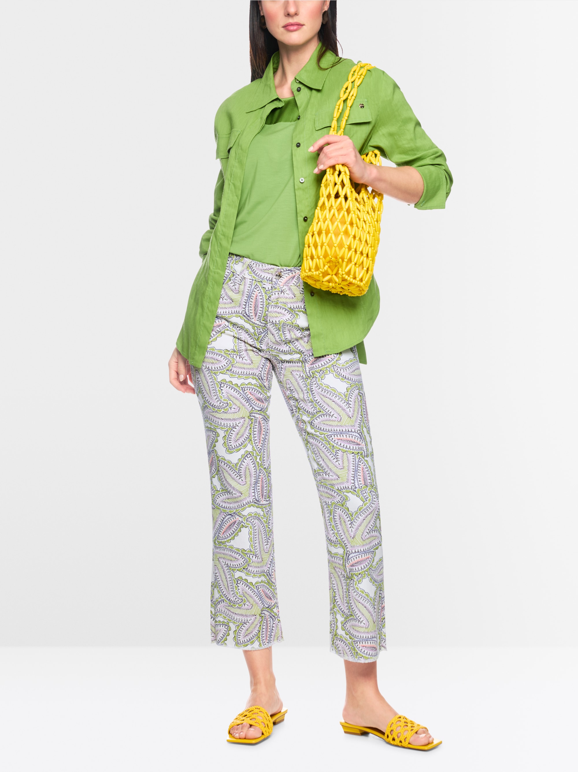 FORLI jeans with paisley print