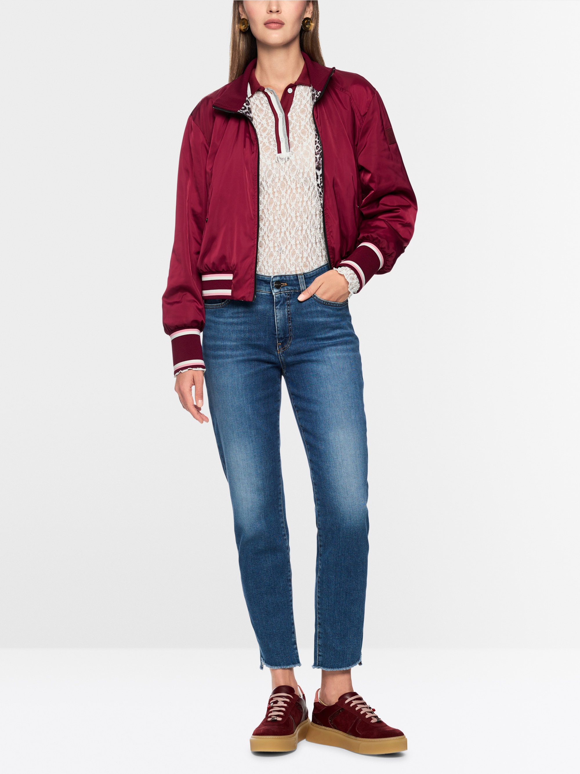 SILEA slim-fit jeans with cropped cut