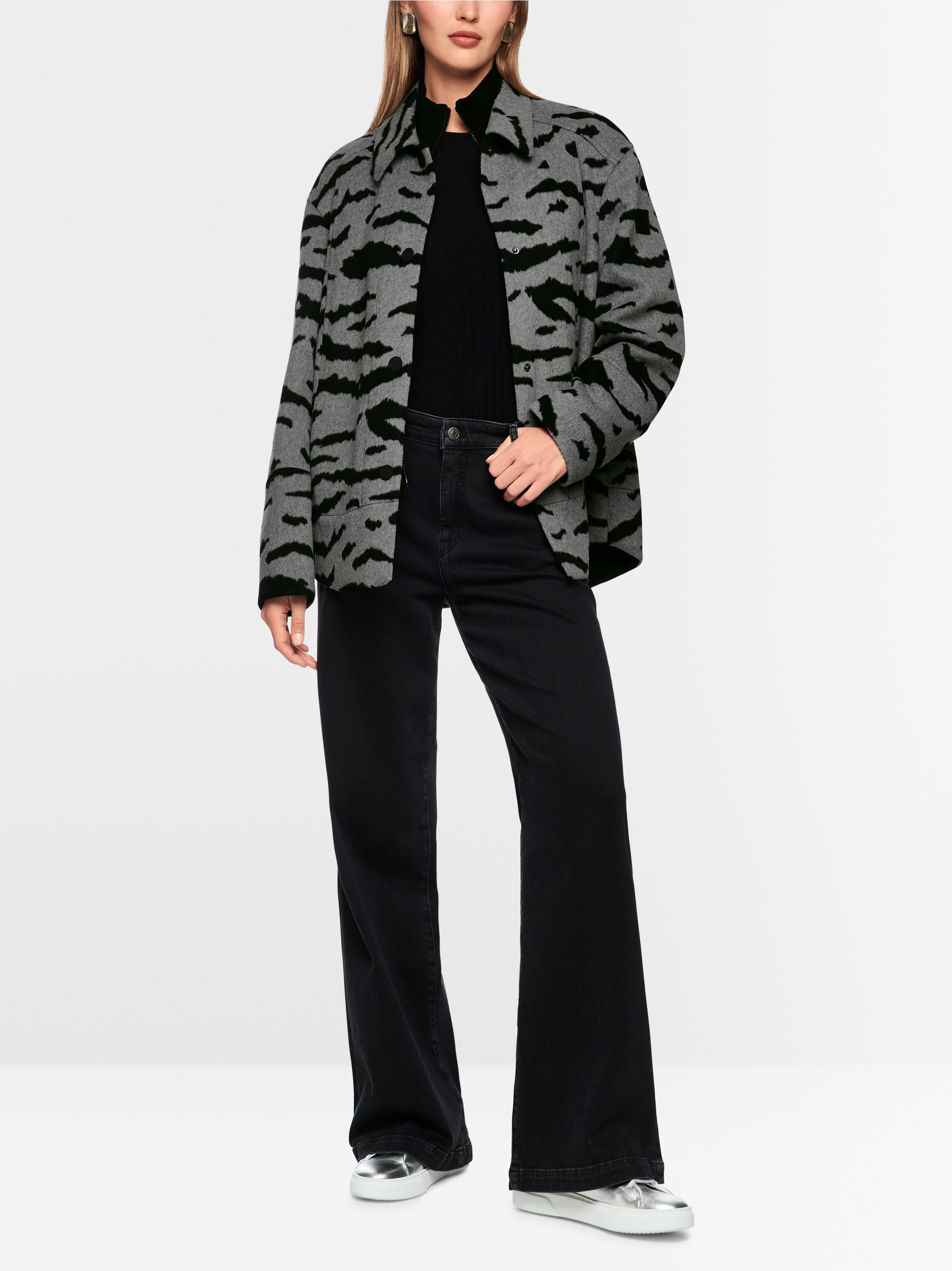 Chemise à imprimé animalier