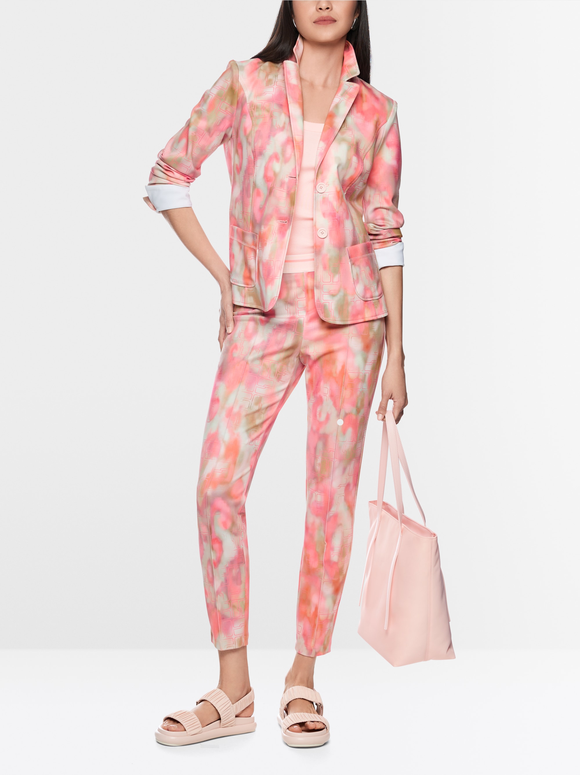 Blazer with all-over print