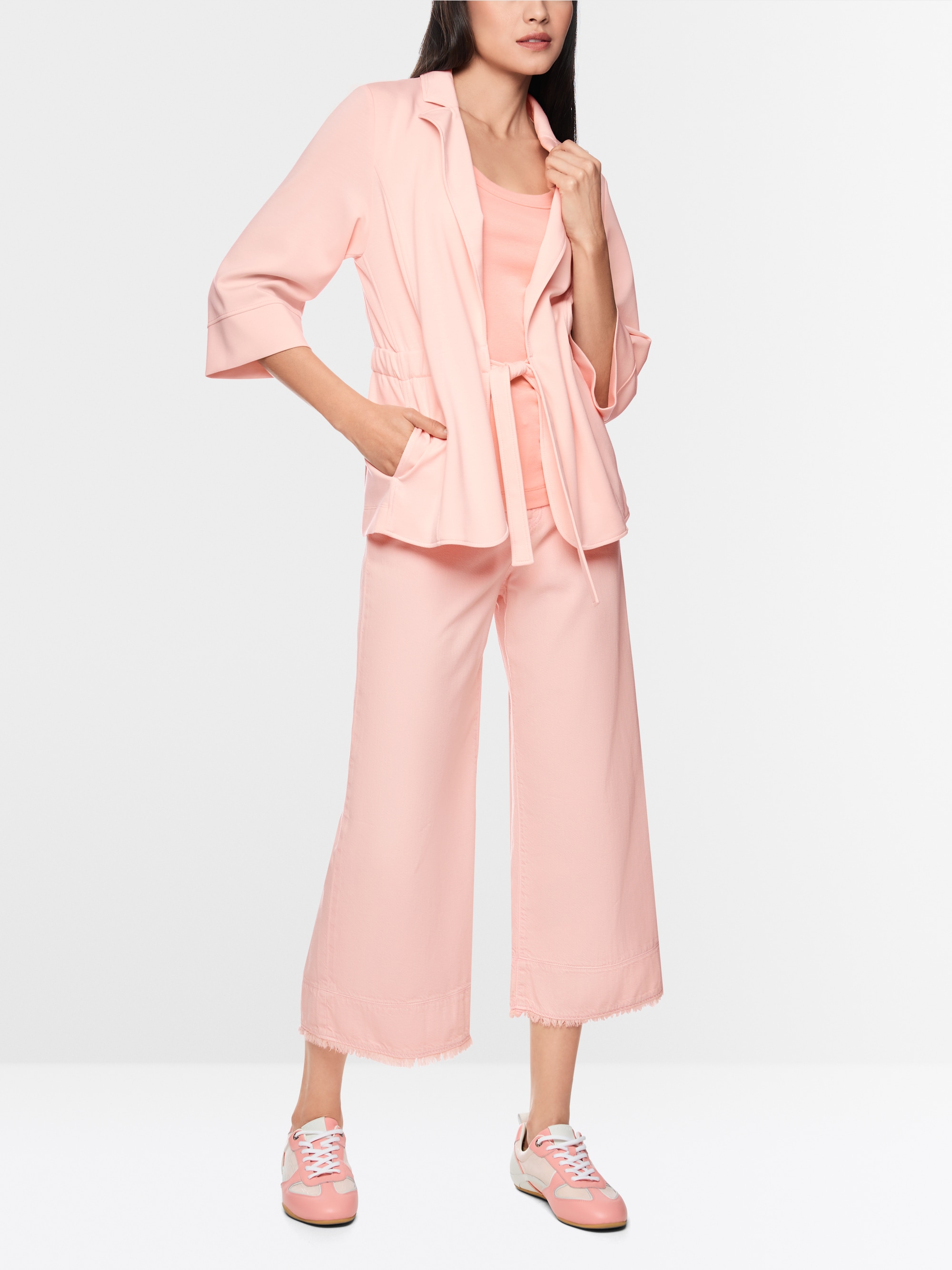 Blazer in scuba jersey