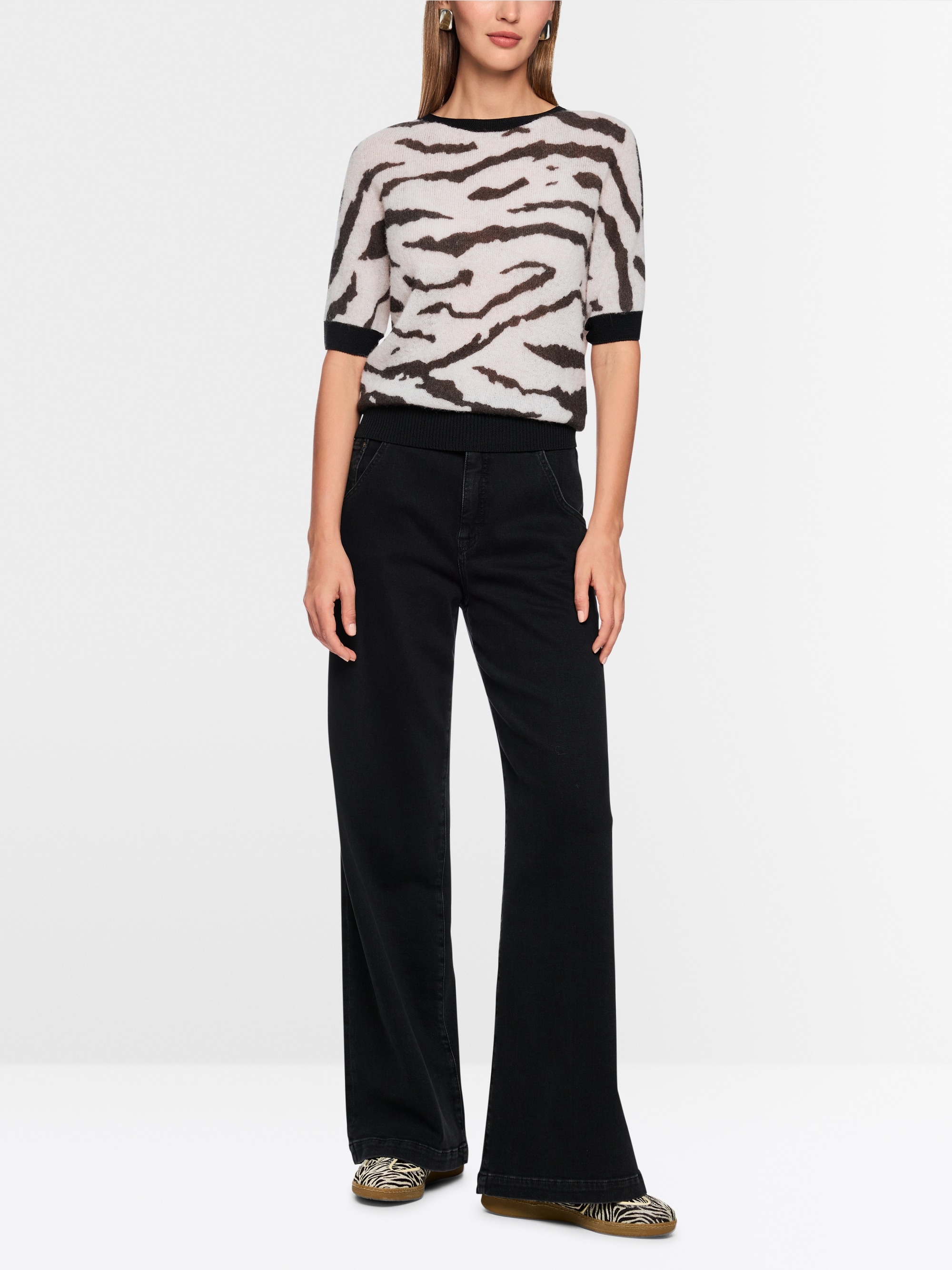 Pull à manches courtes tricoté en Allemagne