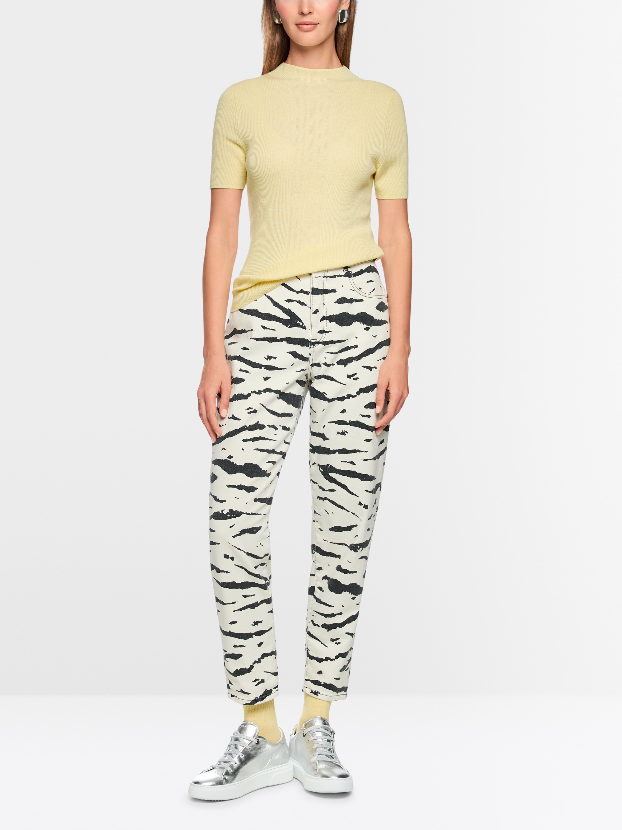 Pull en maille côtelée « Rethink Together »