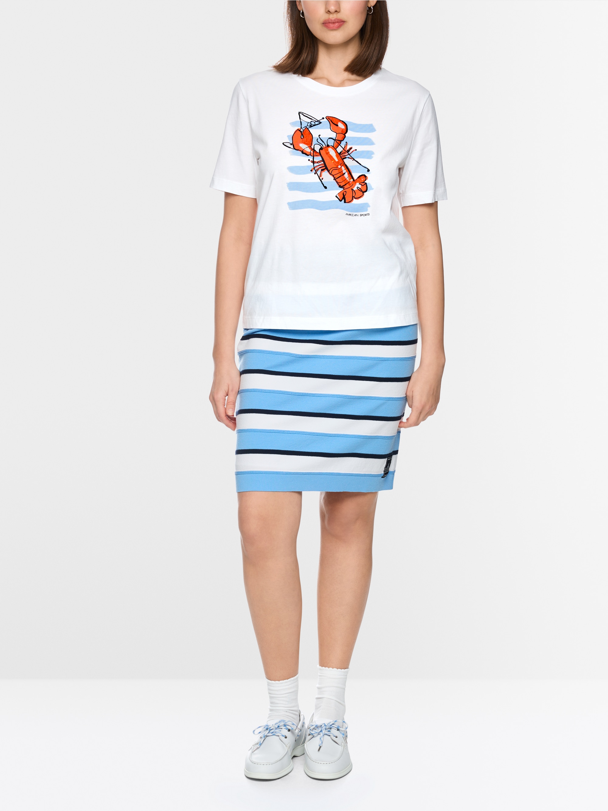 Cotton shirt with print