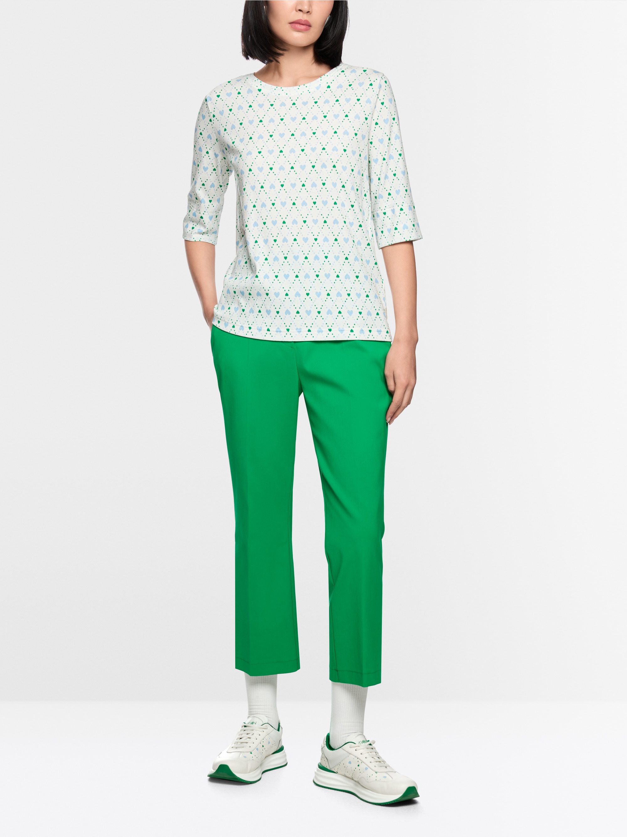 Shirt with heart print