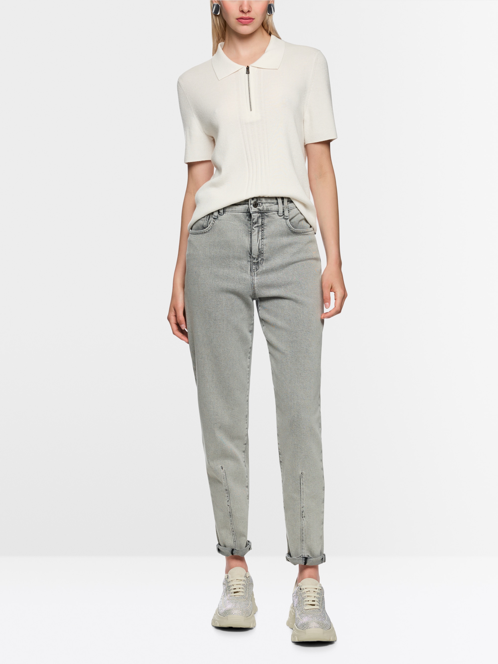 ‘Rethink Together’ knitted polo shirt