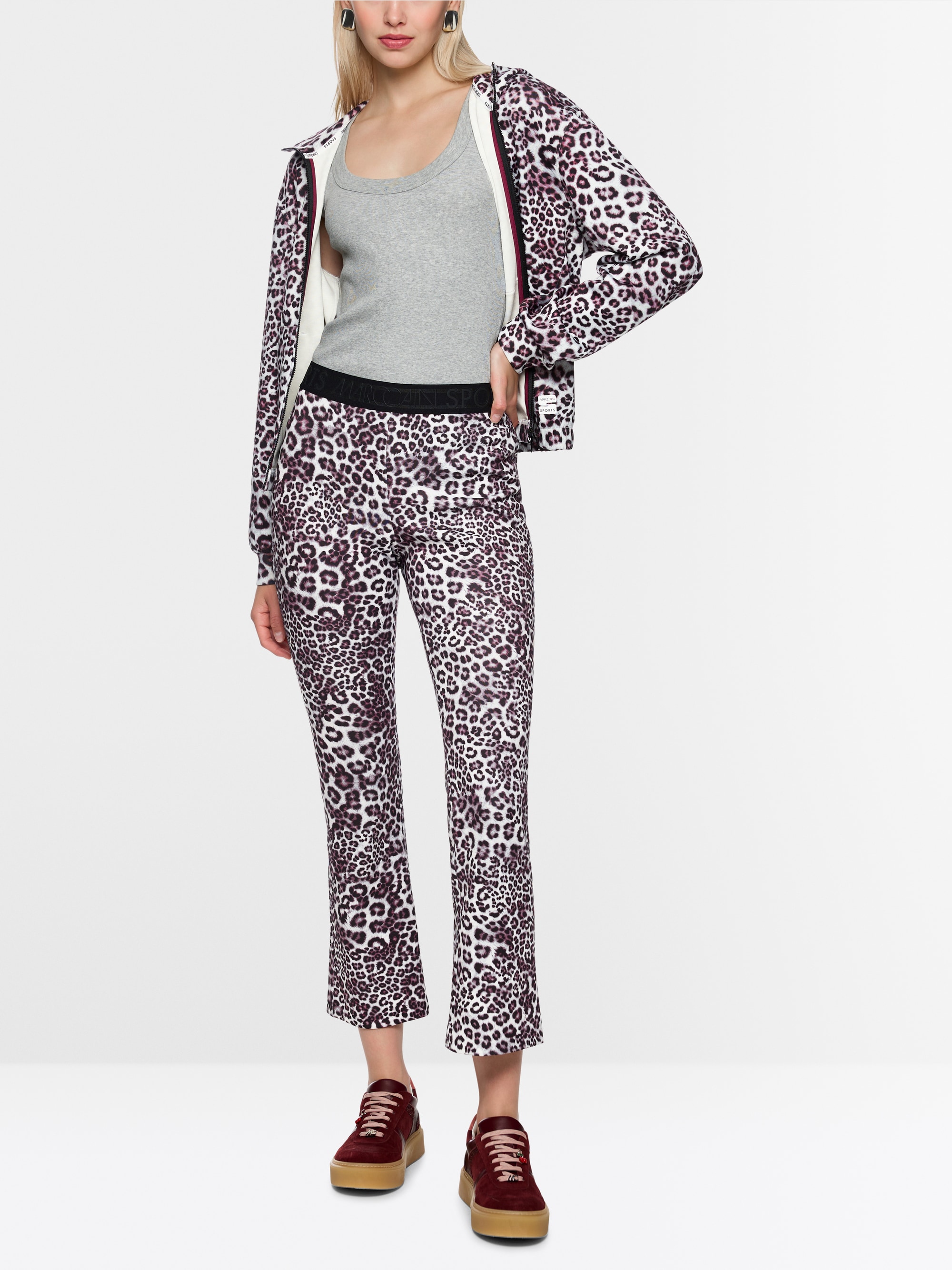 SOFIA leggings with leopard print