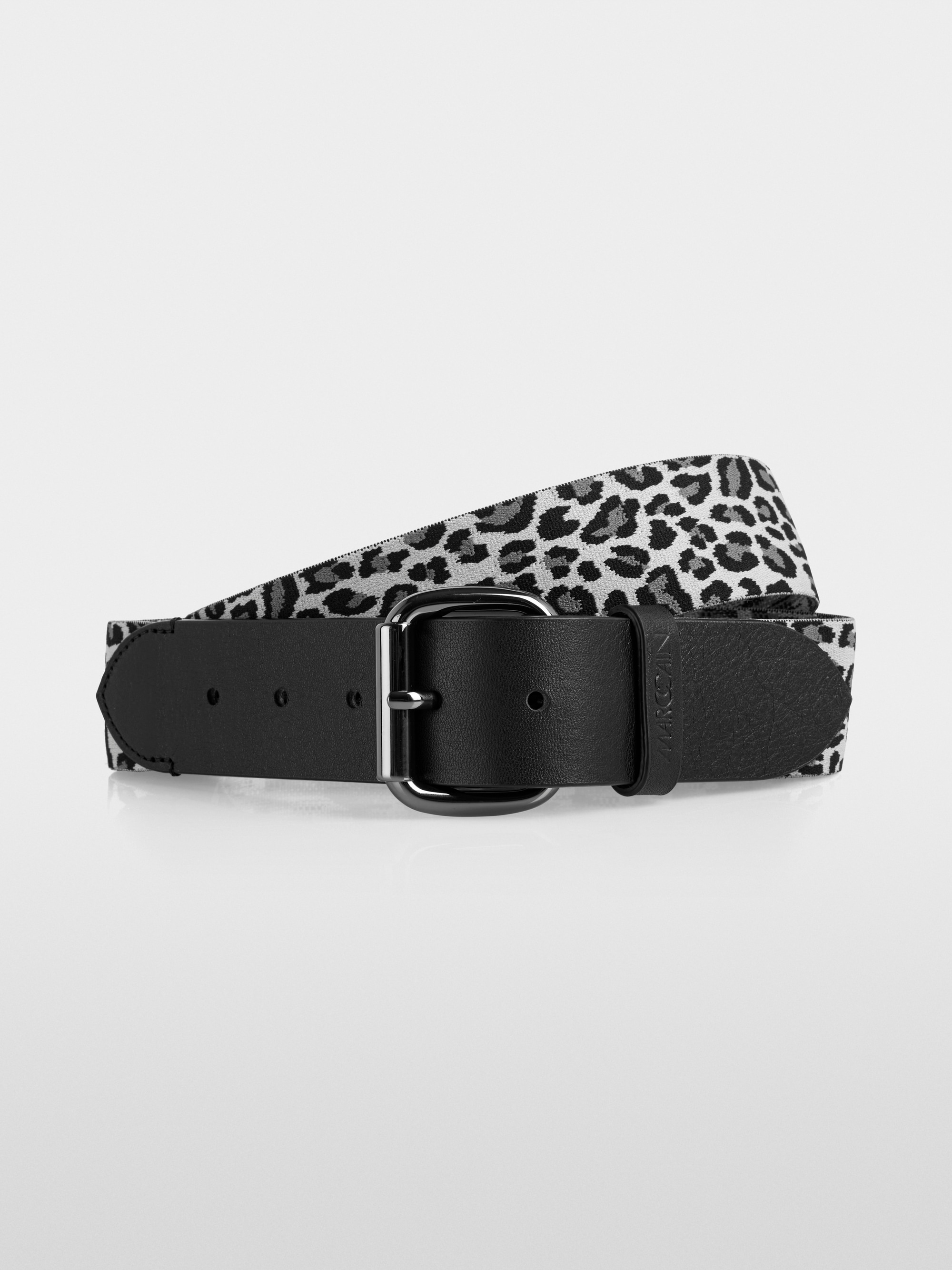 Waist belt with leopard print
