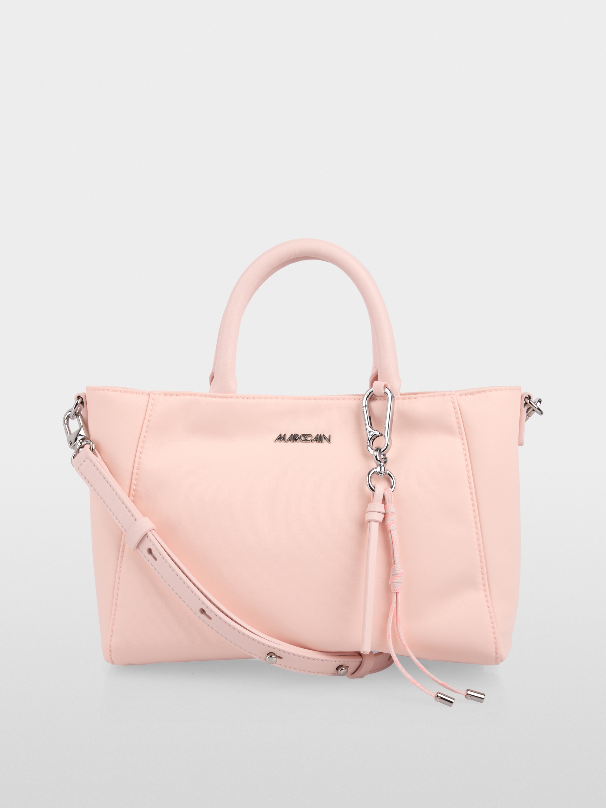 Faux leather shopper bag