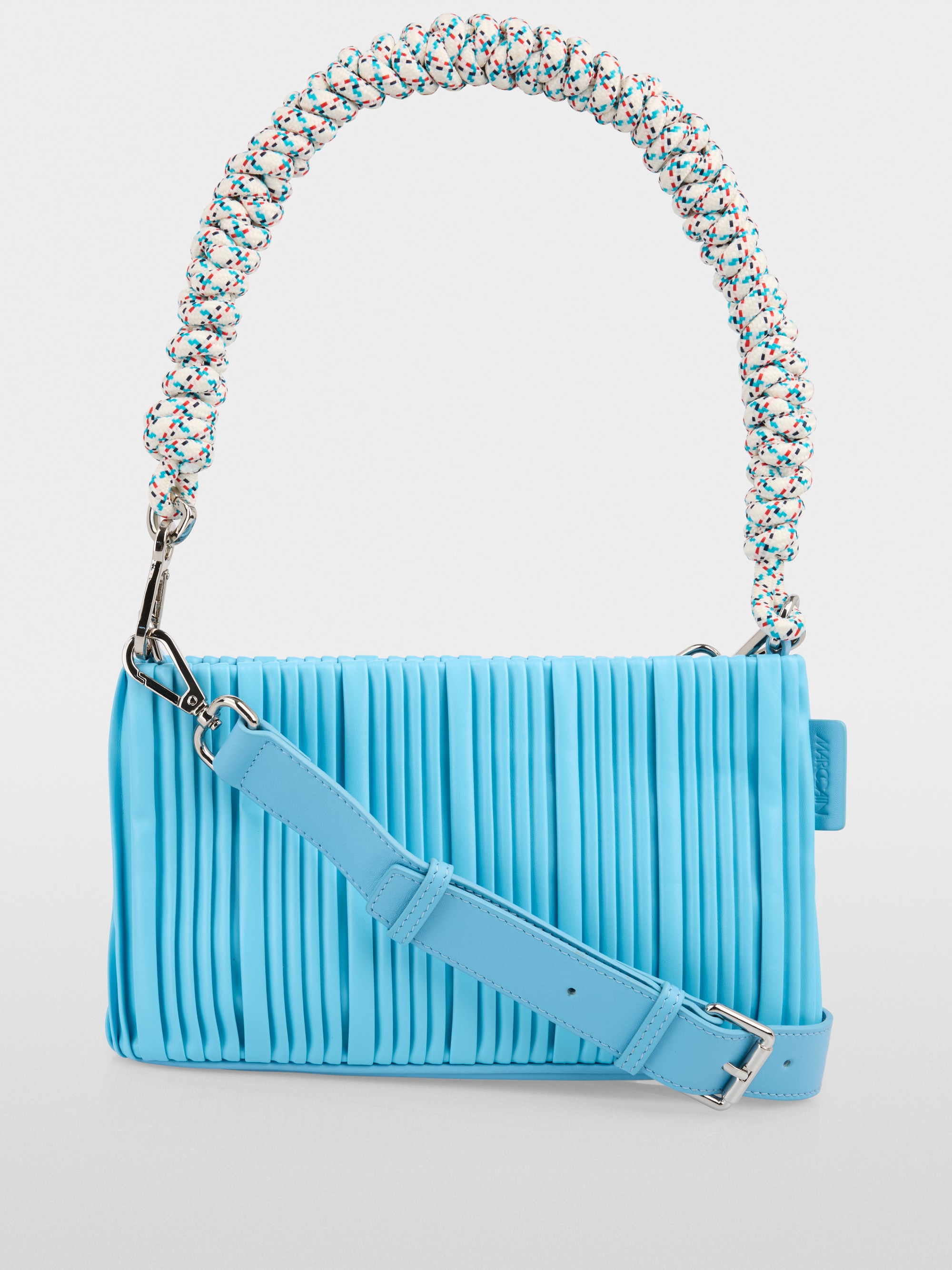 Faux leather shoulder bag