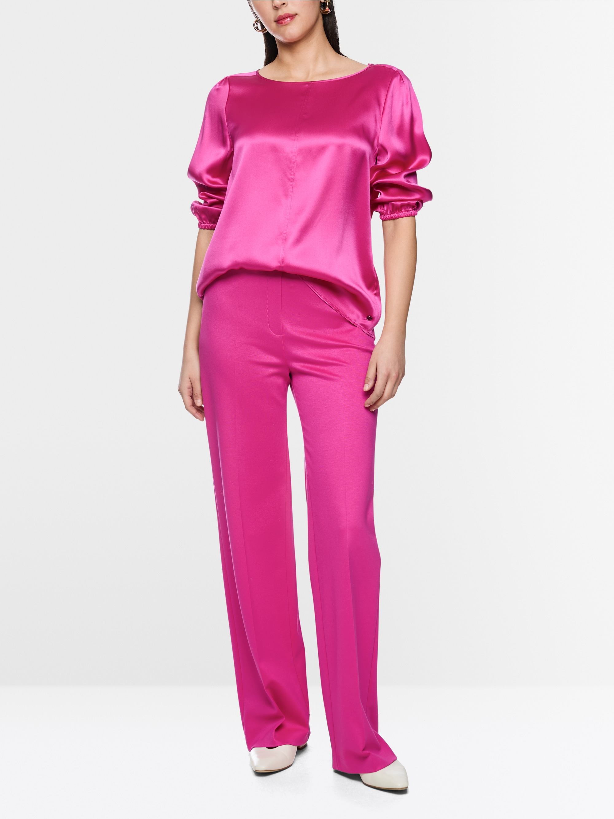 Silk blouse with 3/4 sleeves