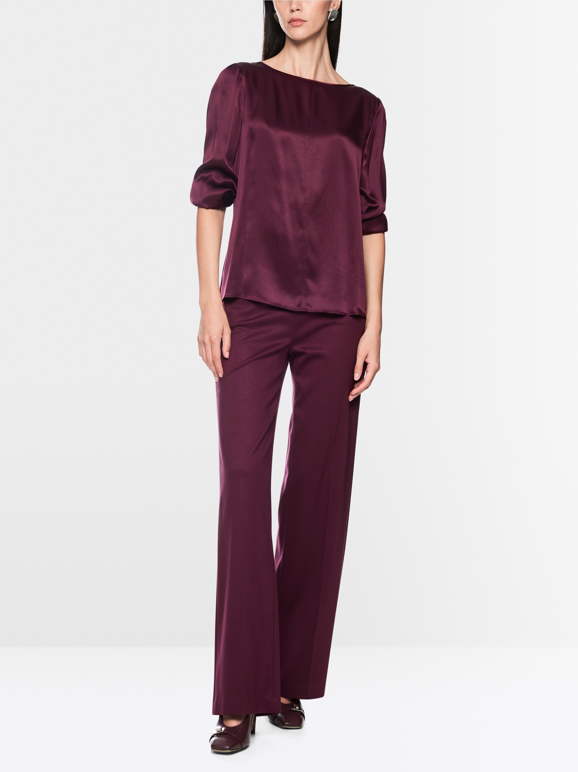 Silk blouse with 3/4 sleeves