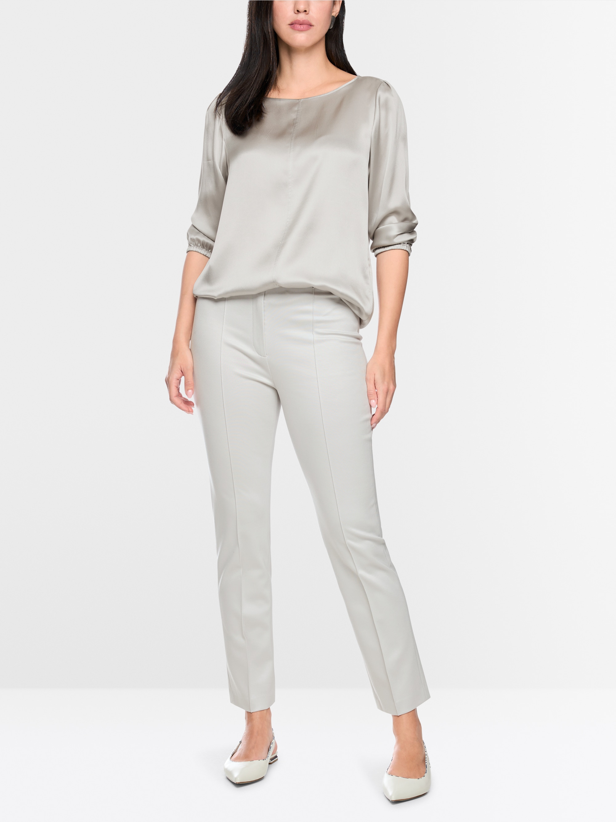 Silk blouse with 3/4 sleeves