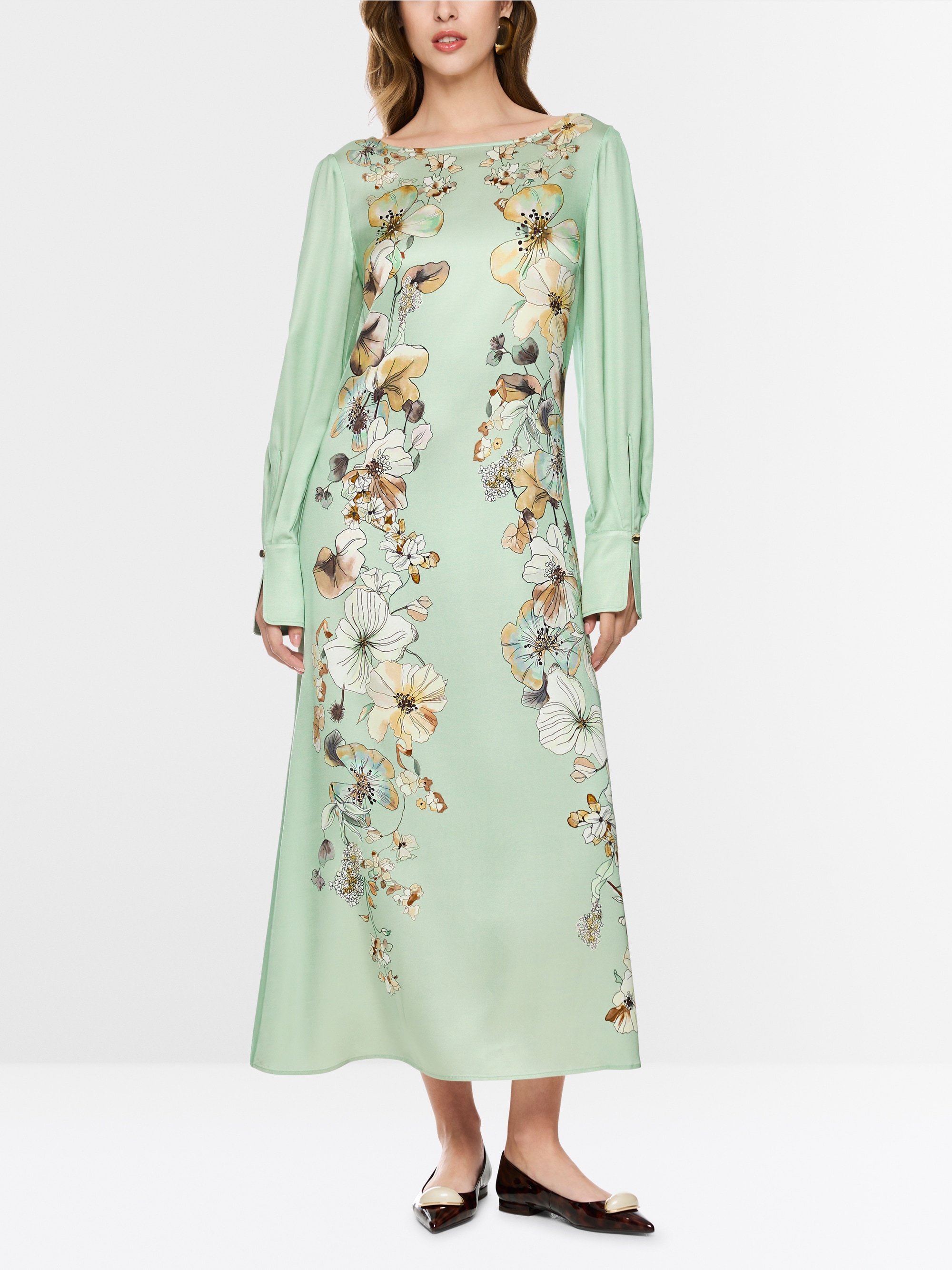 Robe longue à imprimé floral