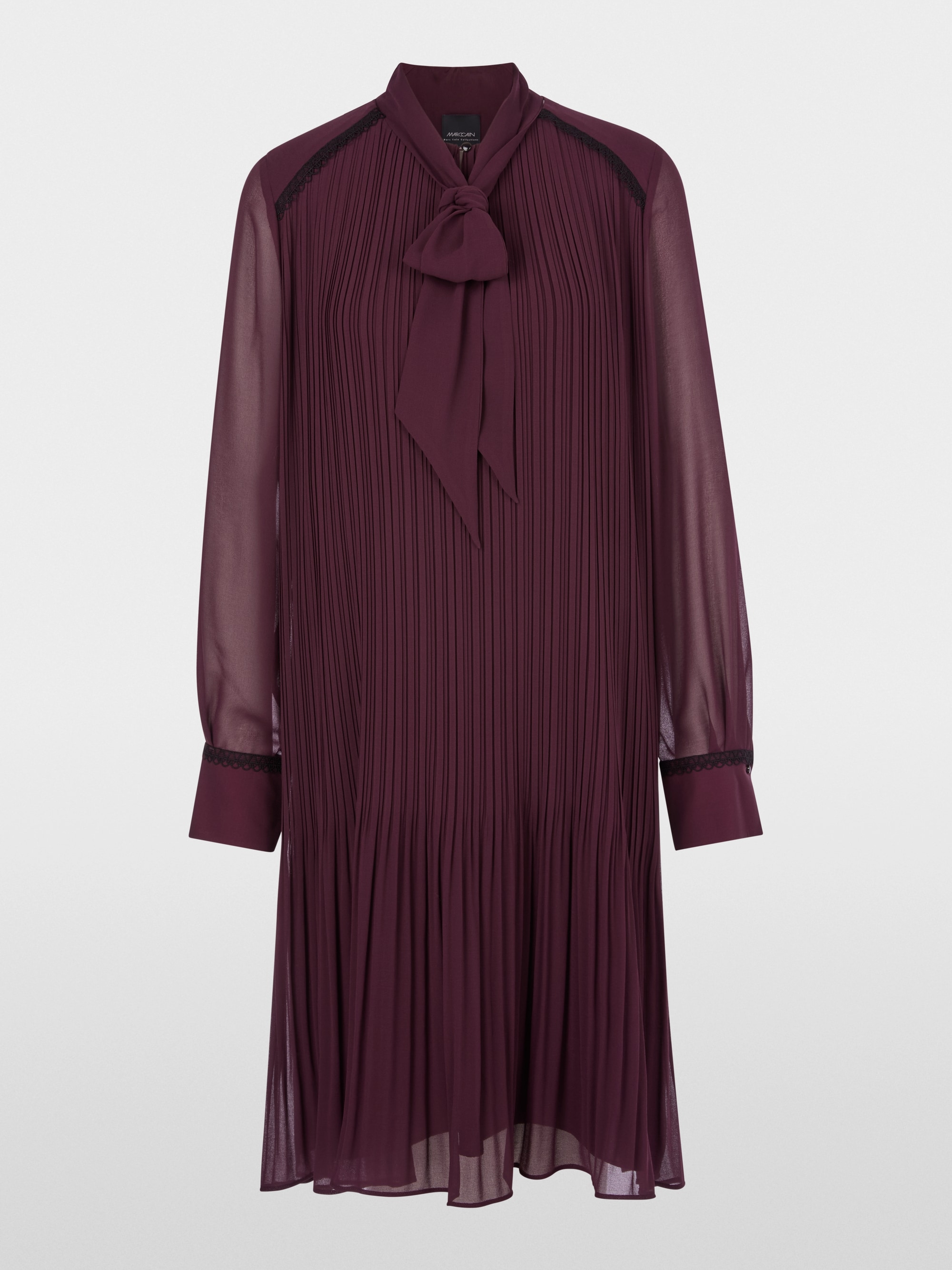 Chiffon dress with bow