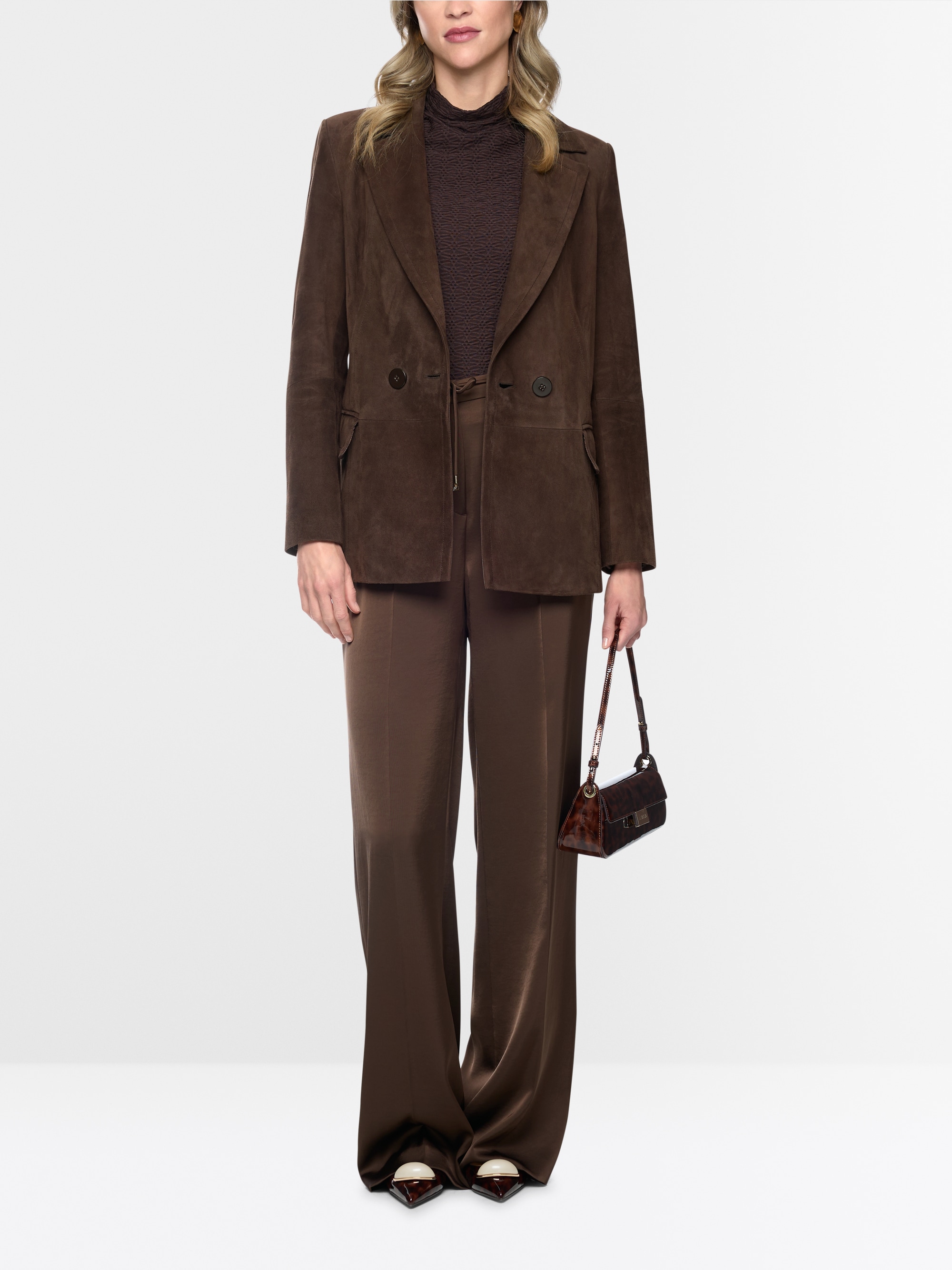 Suede blazer