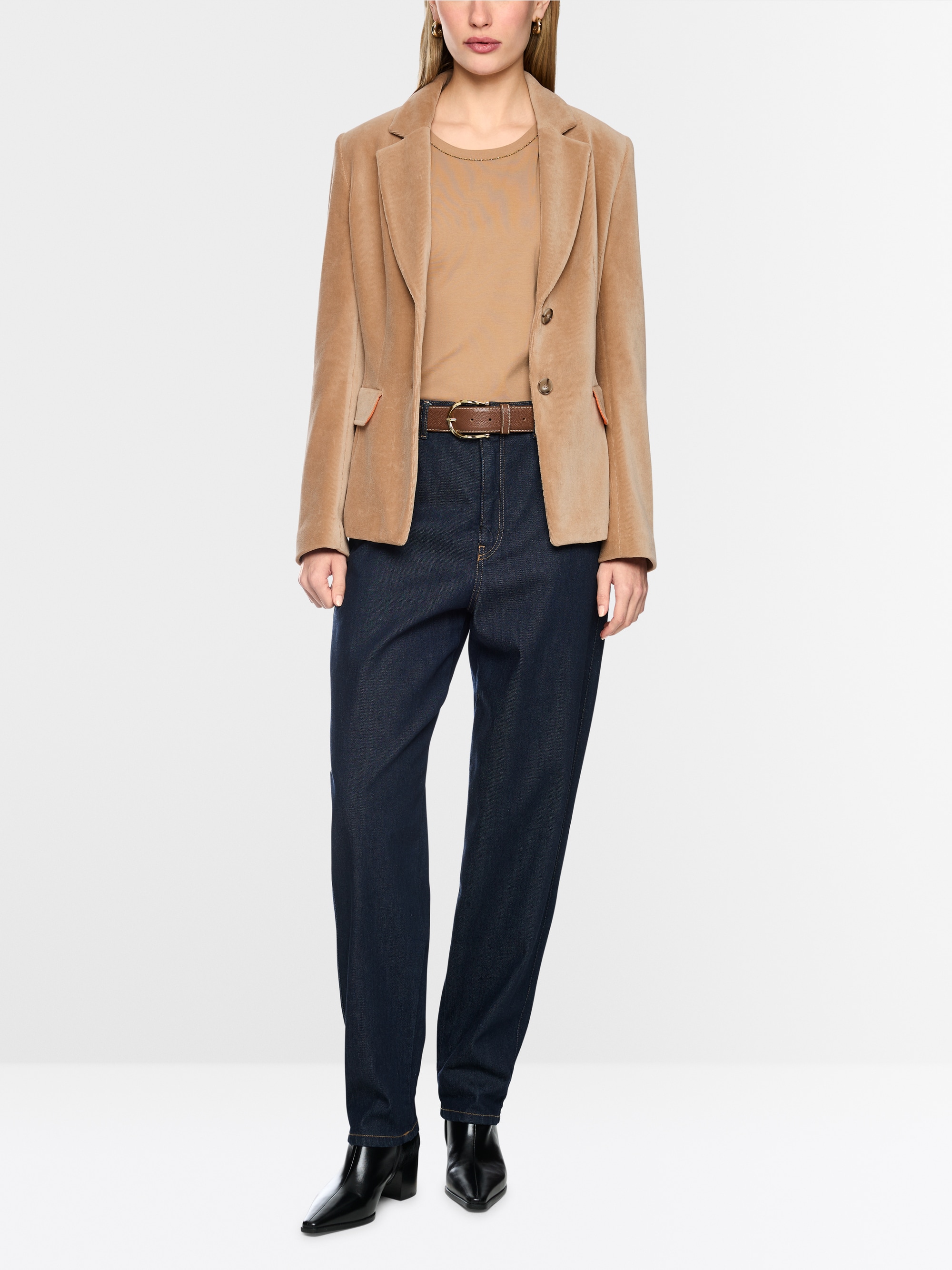 Soft fine corduroy blazer