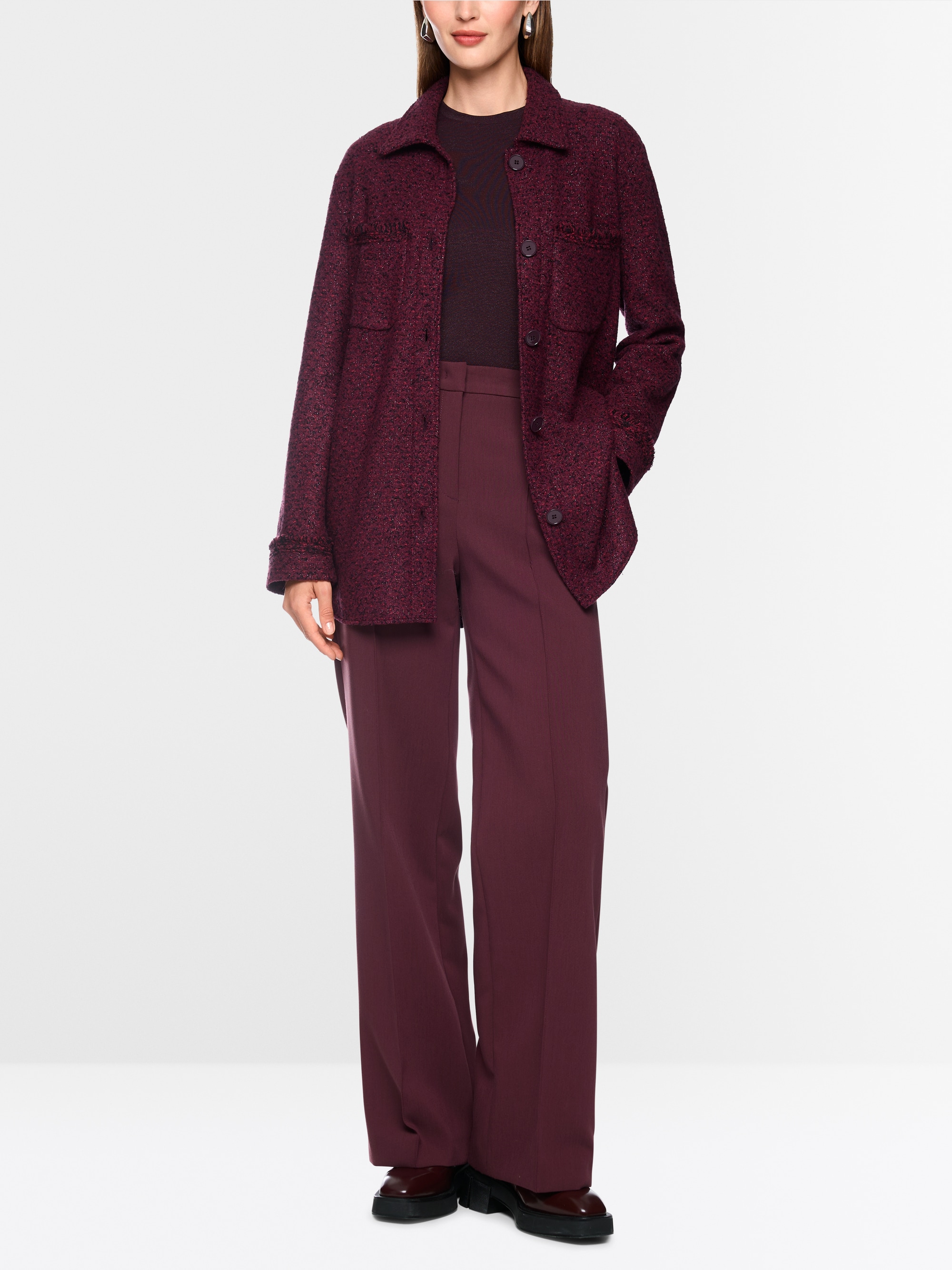 ‘Knitted in Germany’ bouclé cardigan