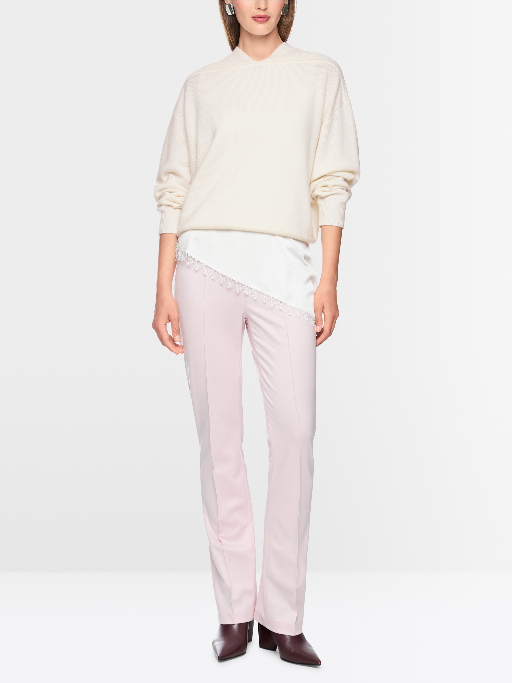 Jumper in a new wool and cashmere blend