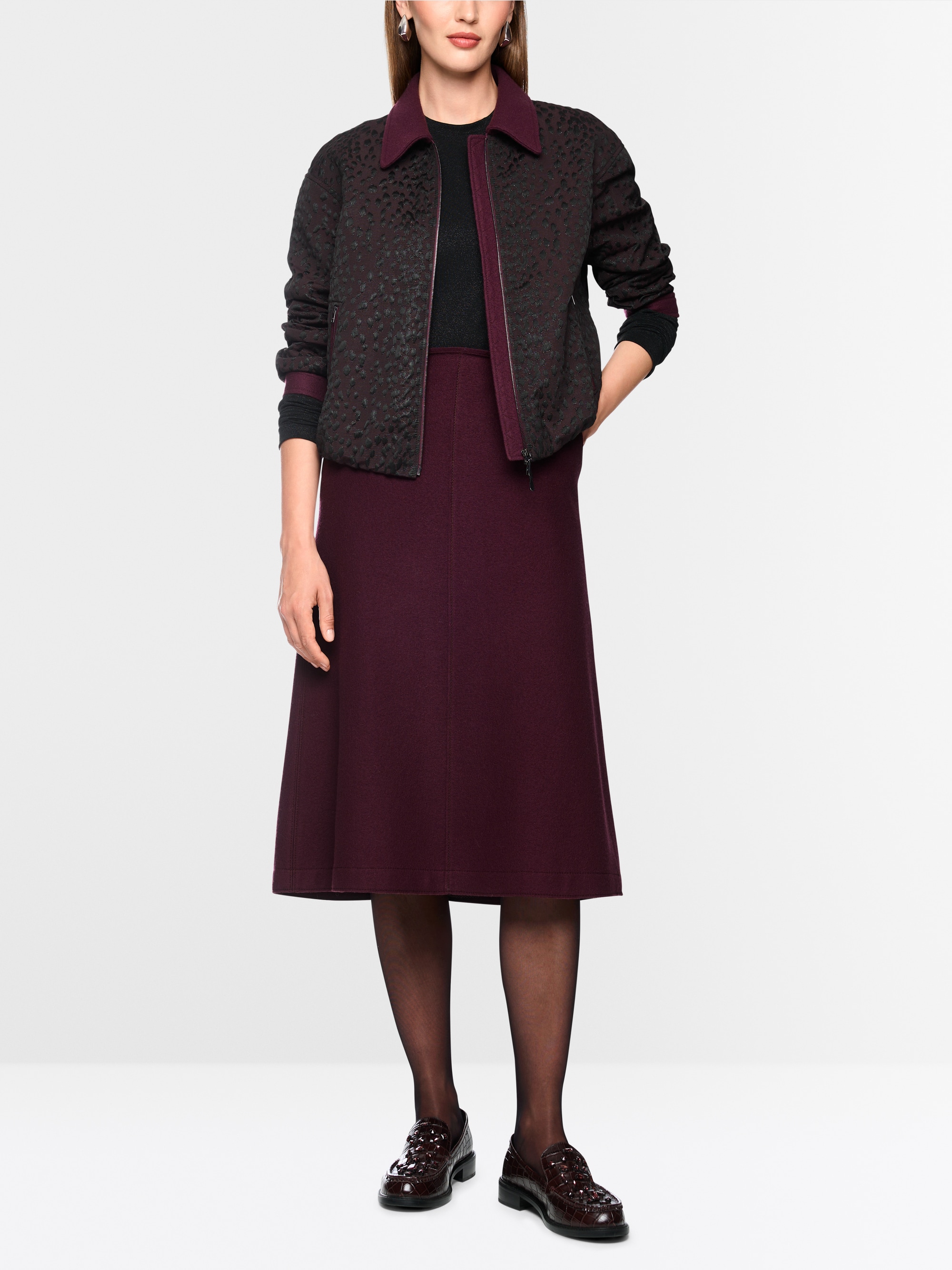 ‘Knitted in Germany’ boiled wool skirt