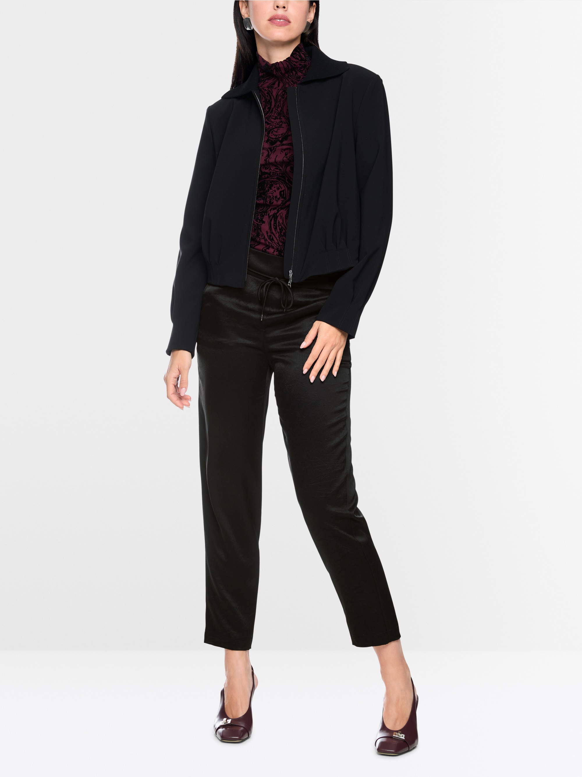 RHODOS relaxed fit pull-on trousers