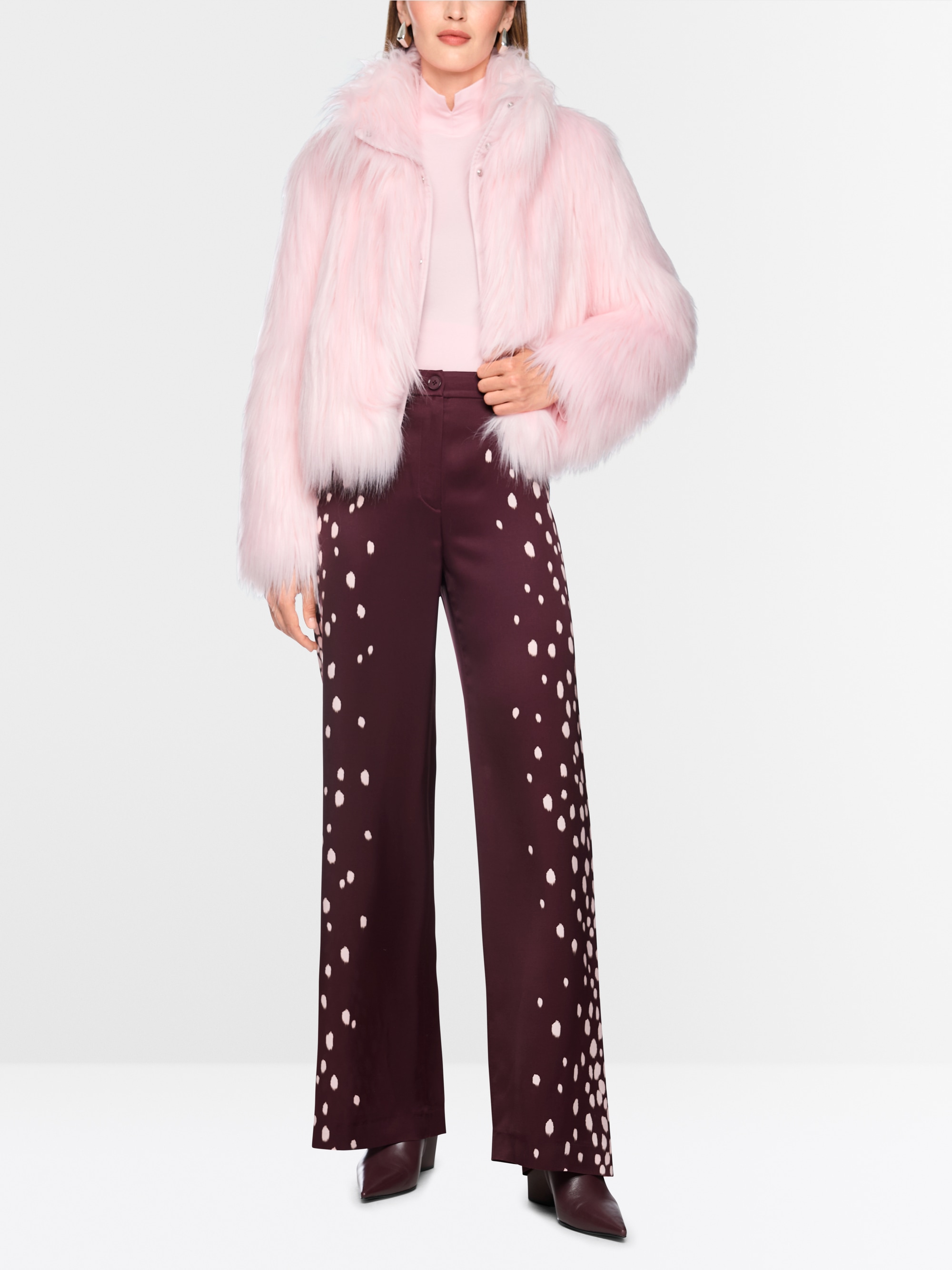 WARRI flowing trousers with polka dots