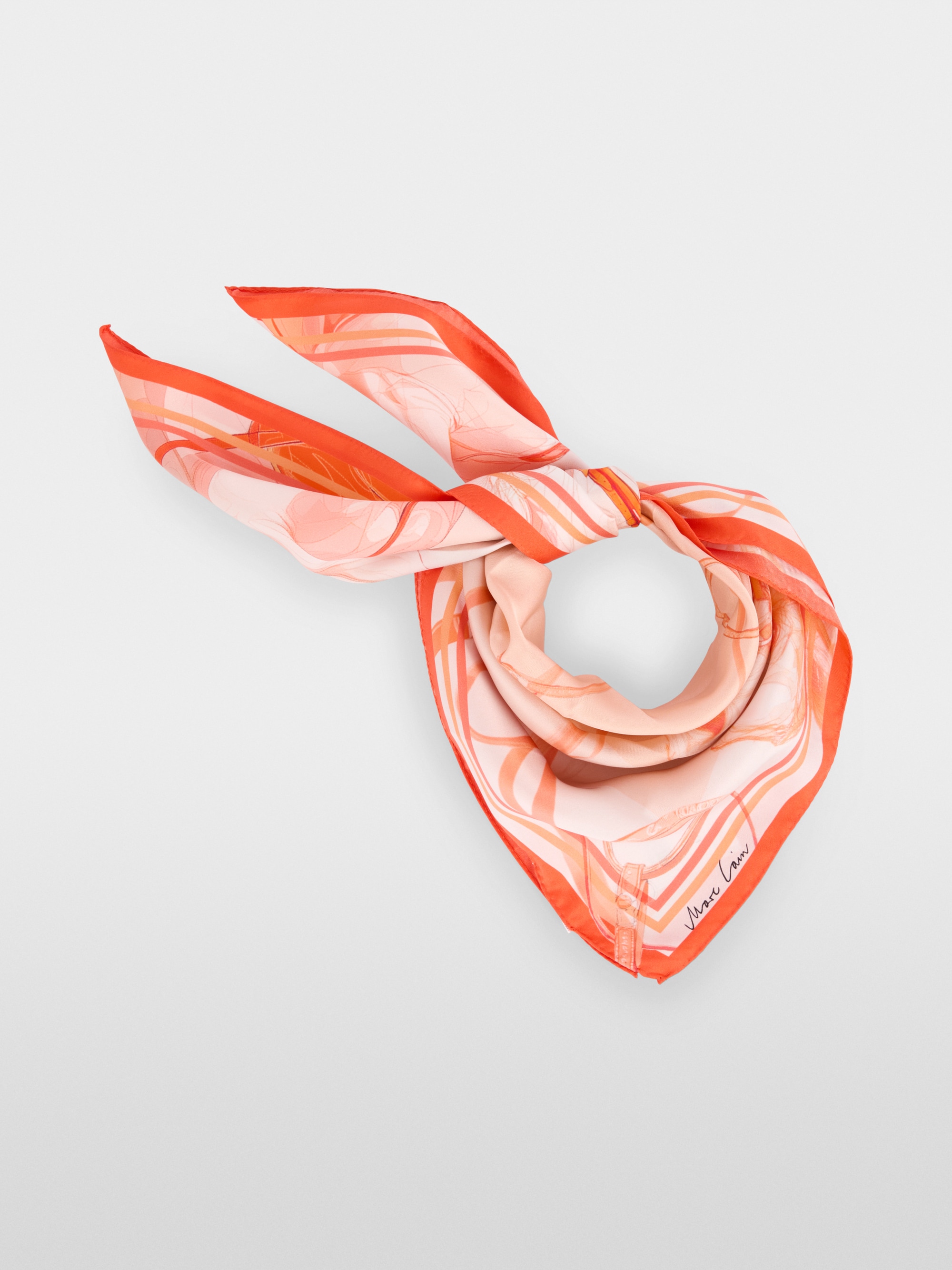 Square silk scarf