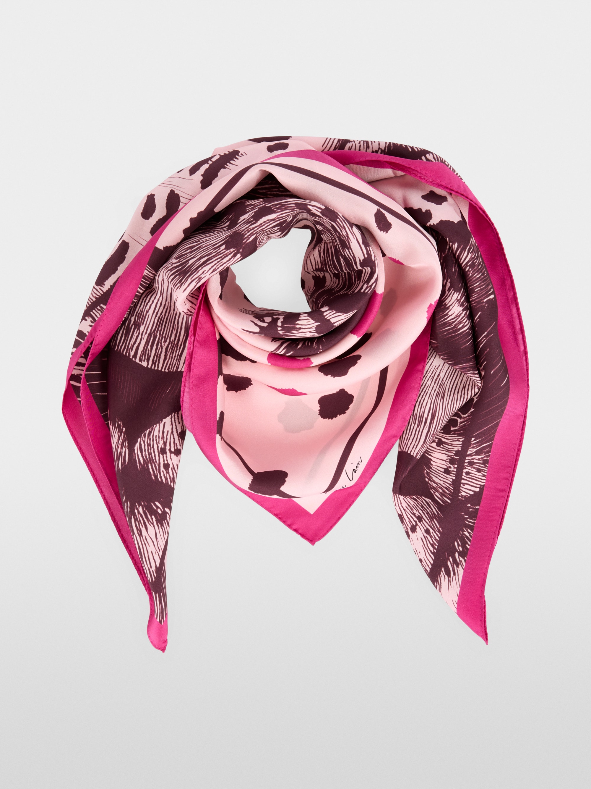 Printed silk shawl